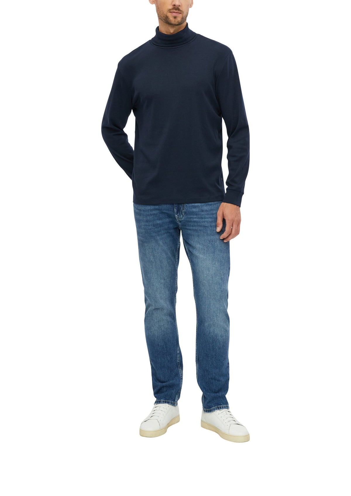 S. Oliver red Herren T-Shirts lang  Blue