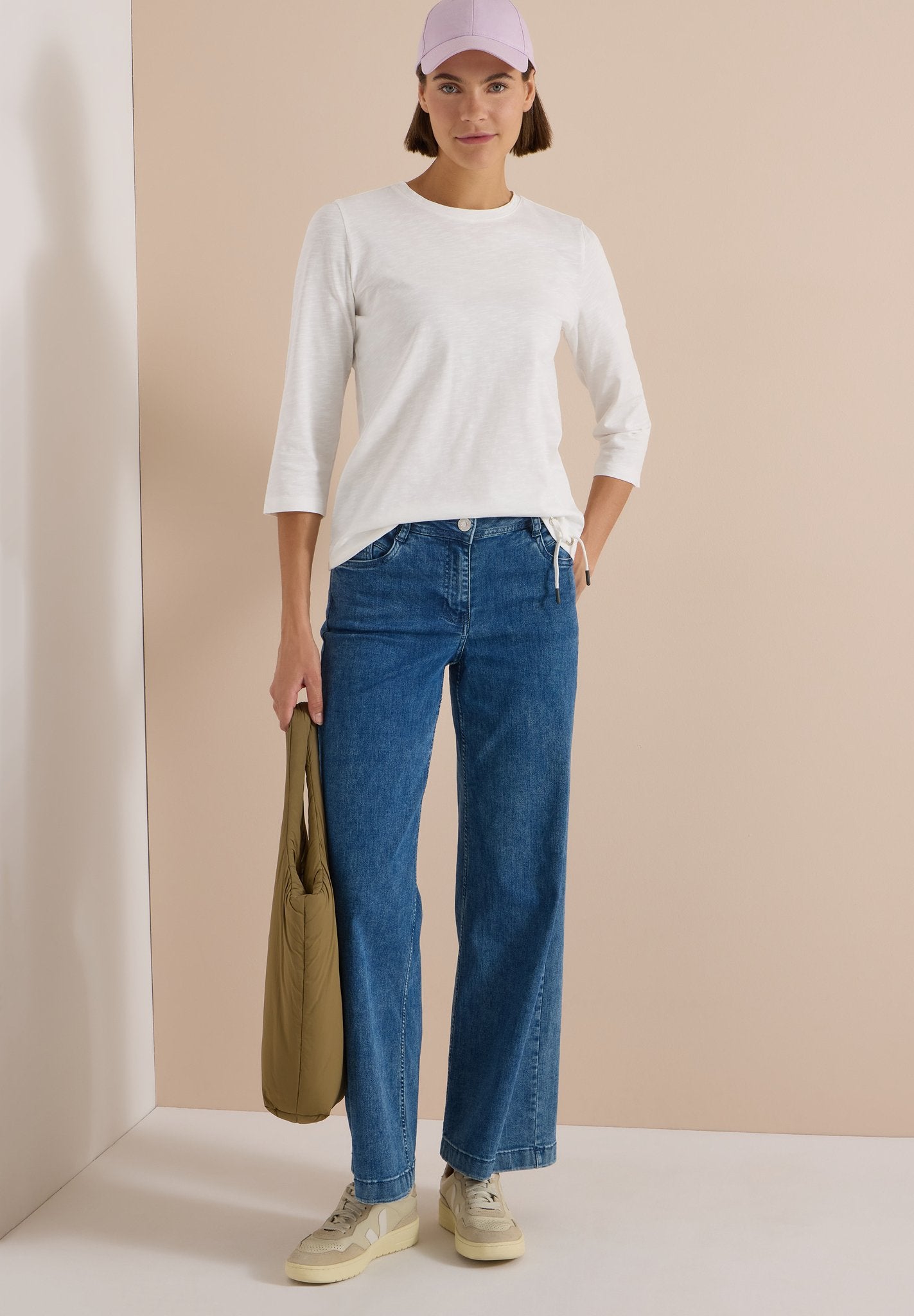 Cecil Damen T-Shirts  Vanilla W