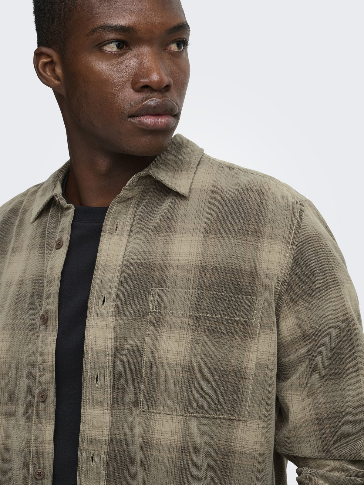 Only & Sons Herren Hemden lang Soft Silt/Twill