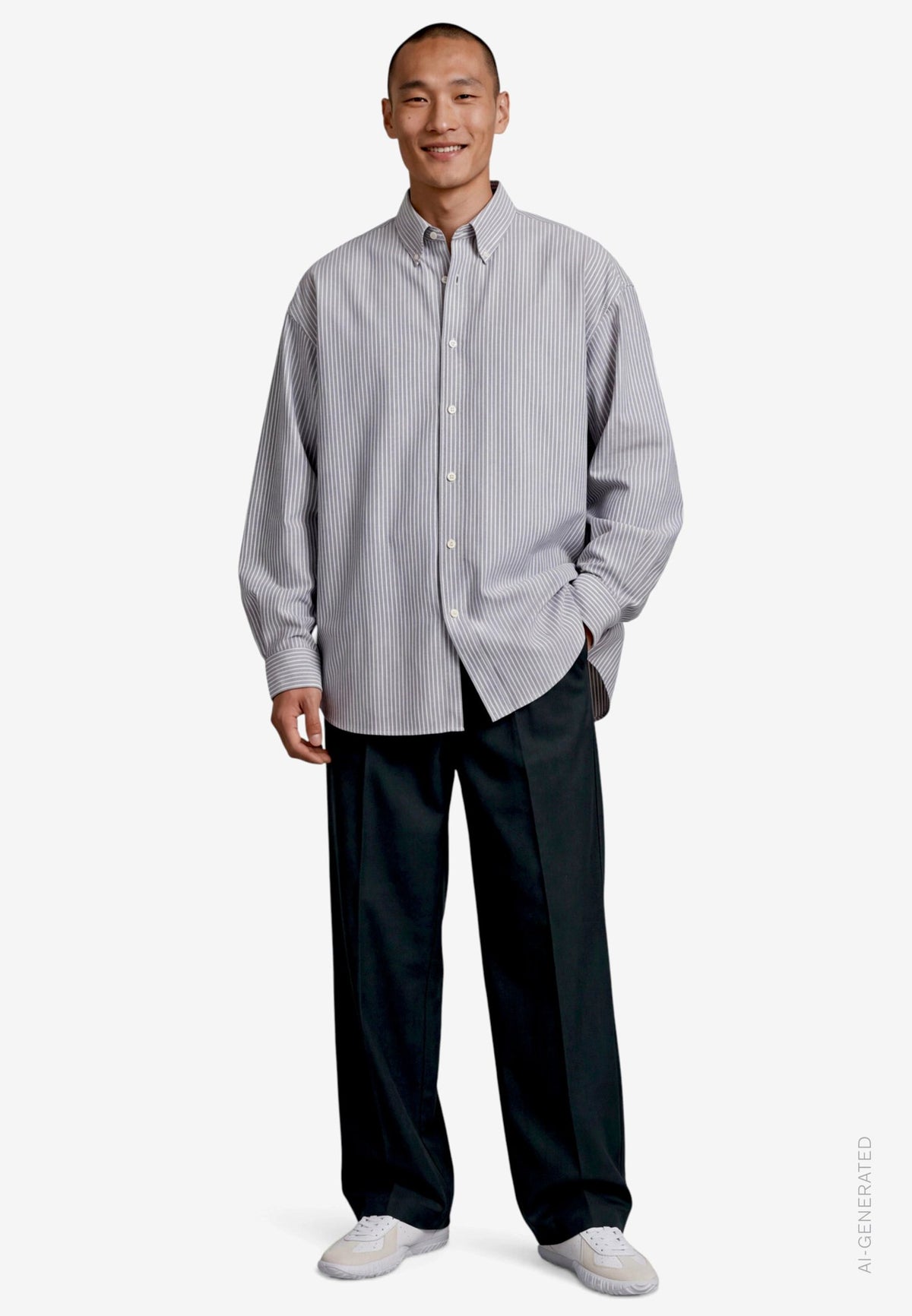 Zero Herren Hemden  Blue/White