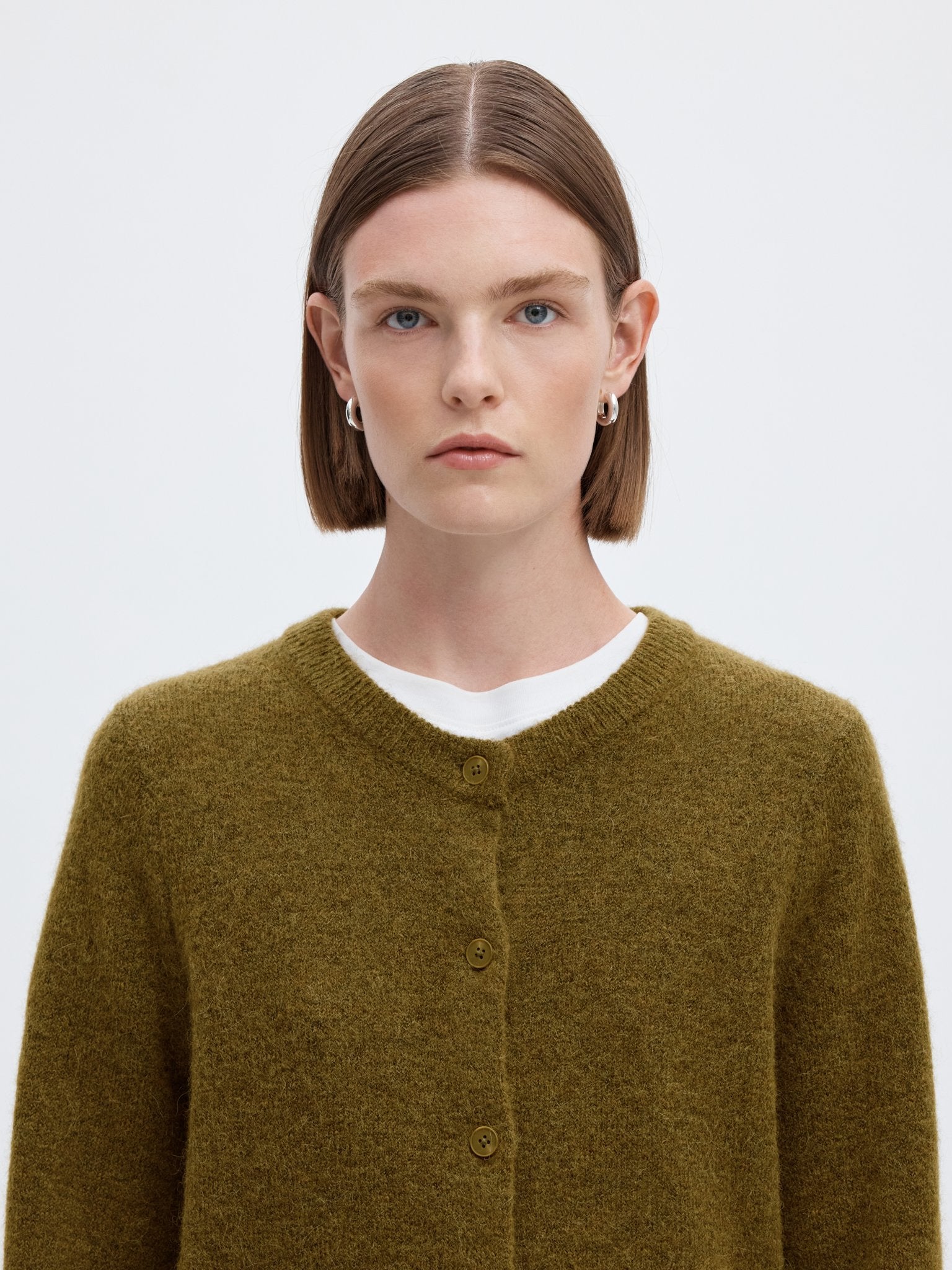 Selected Femme Damen Strickjacken Fir Green/Melan