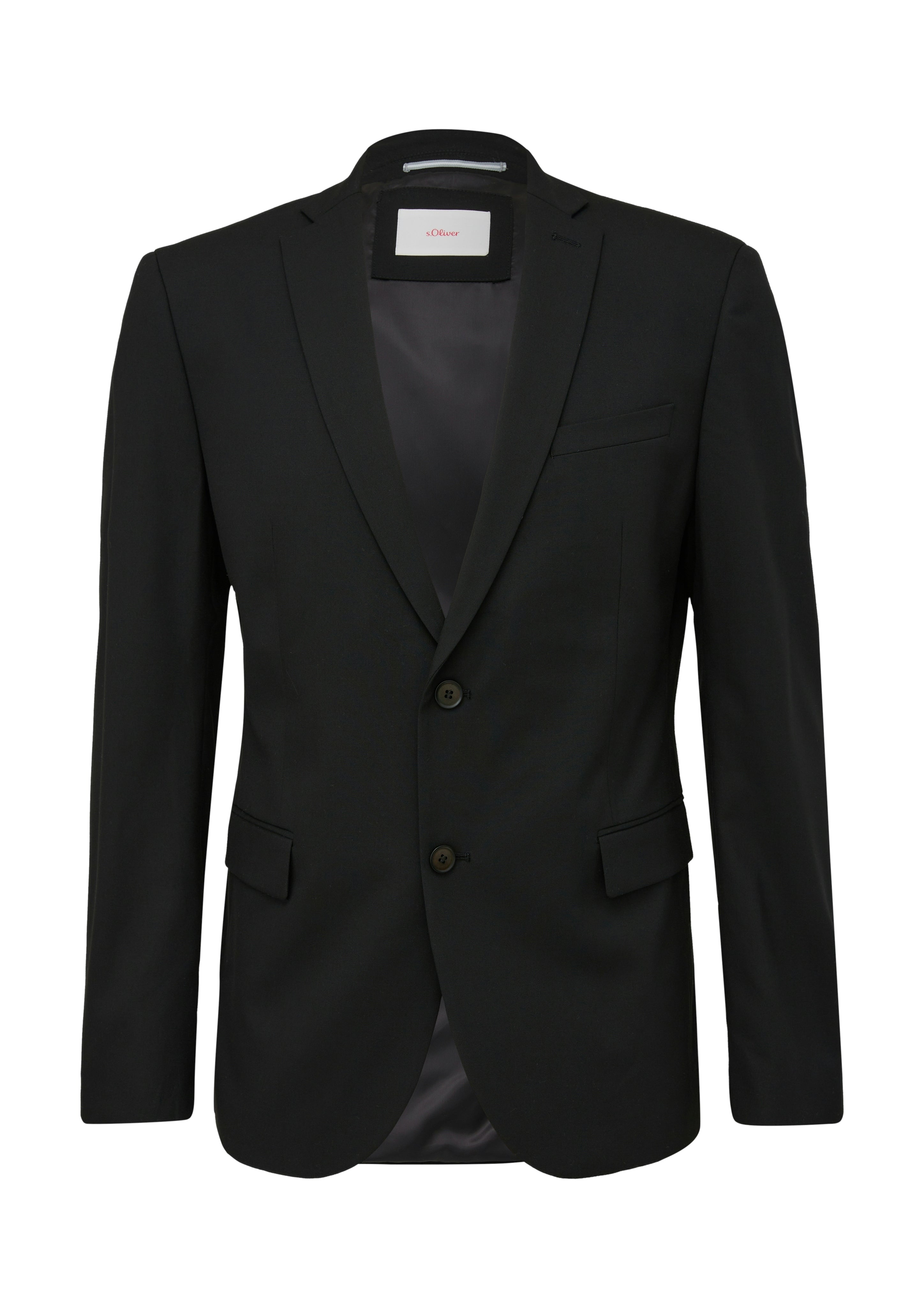 S. Oliver black Herren Sakkos Grey/Black