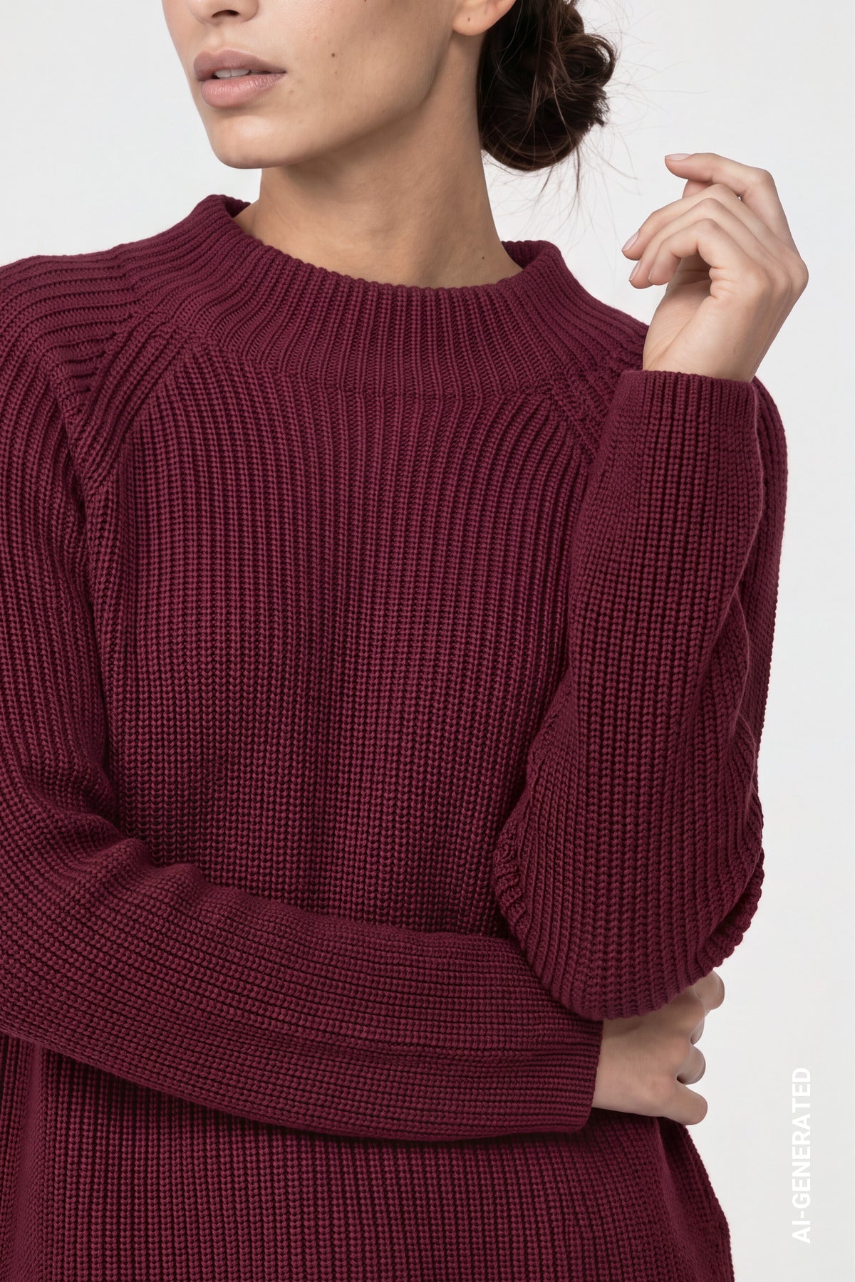 Monari Damen Pullover Dark Bordea