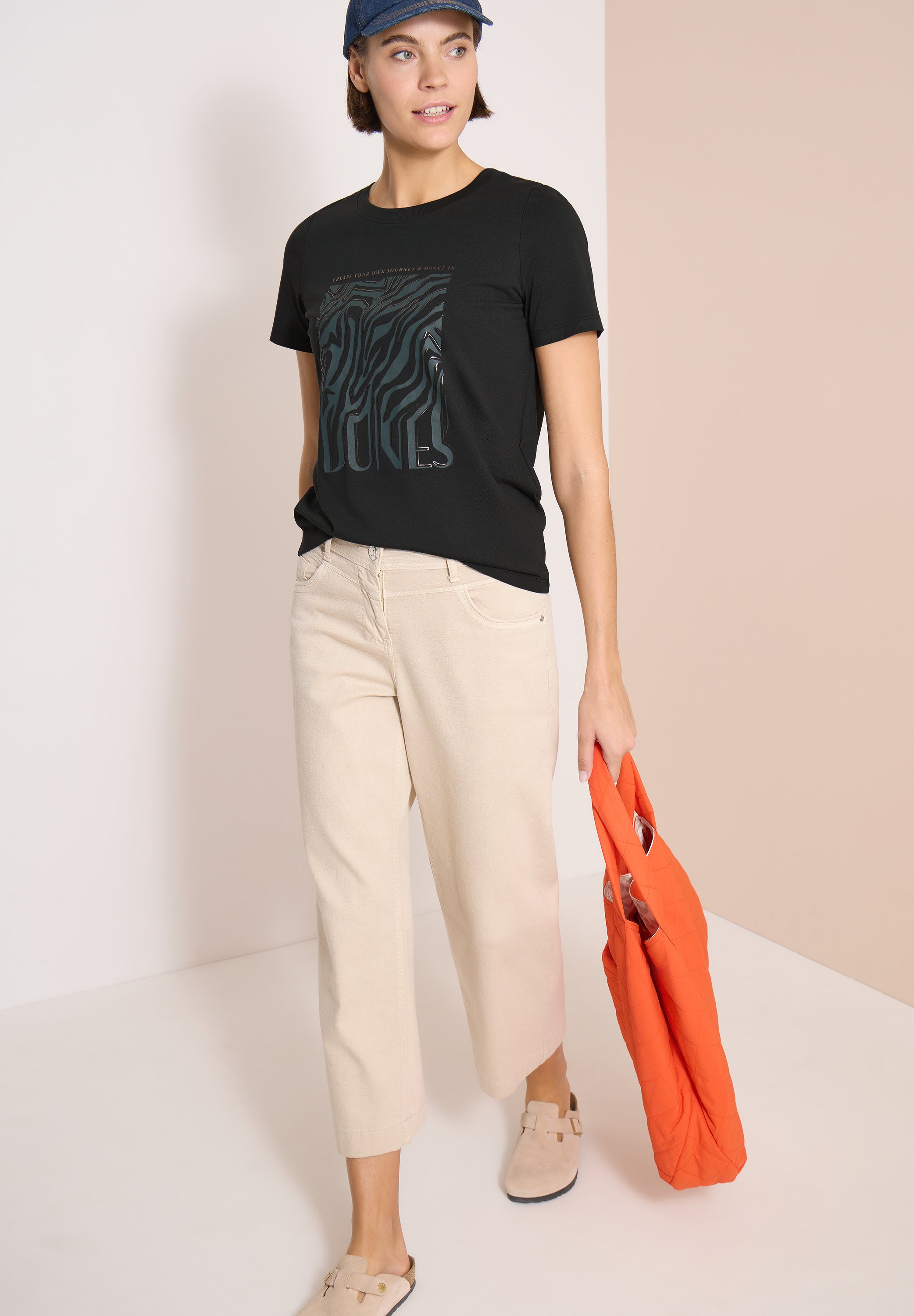 Cecil Damen T-Shirts Palm Bree