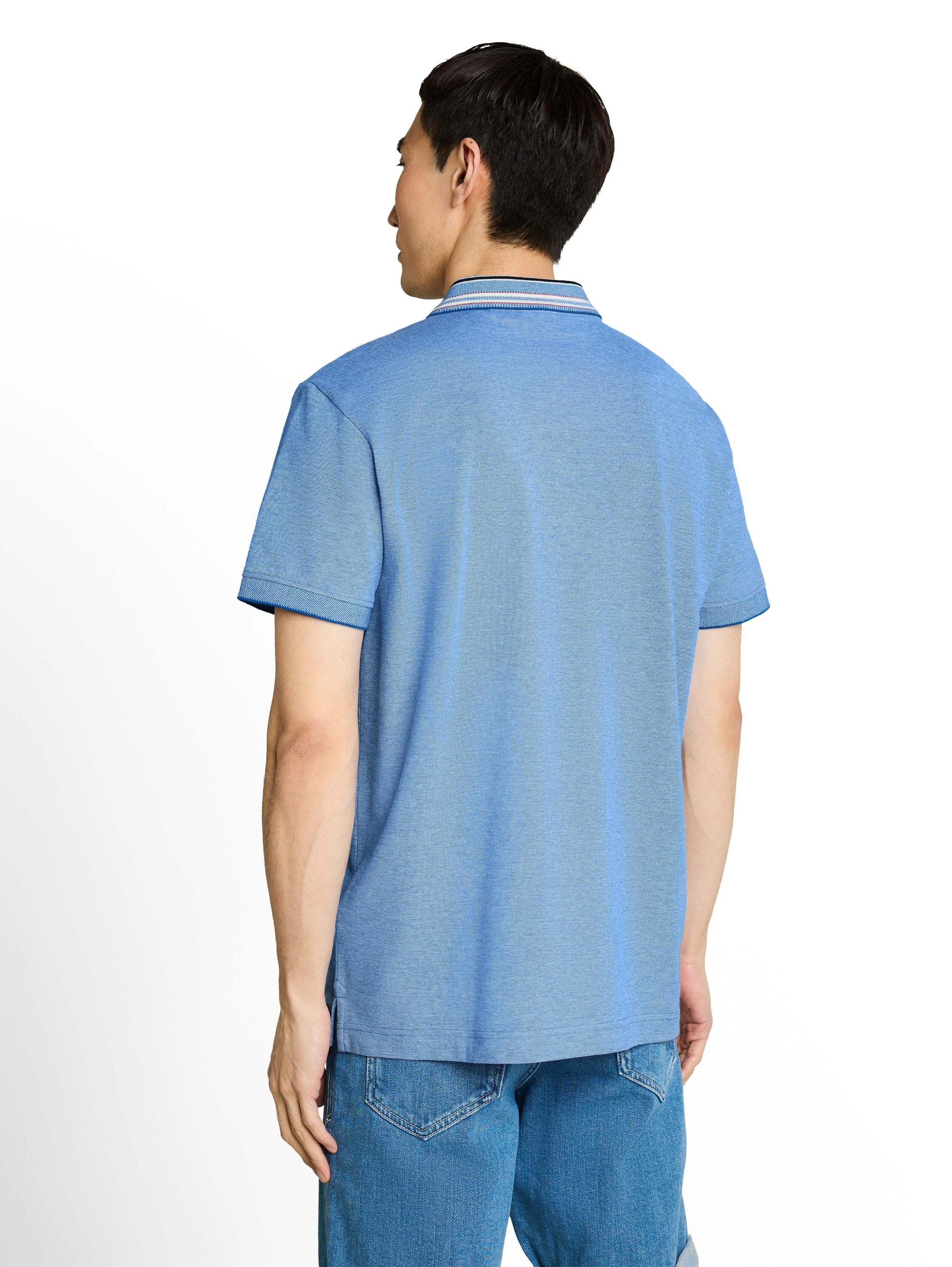 Tom Tailor Herren Polo-Shirts Surf Blue