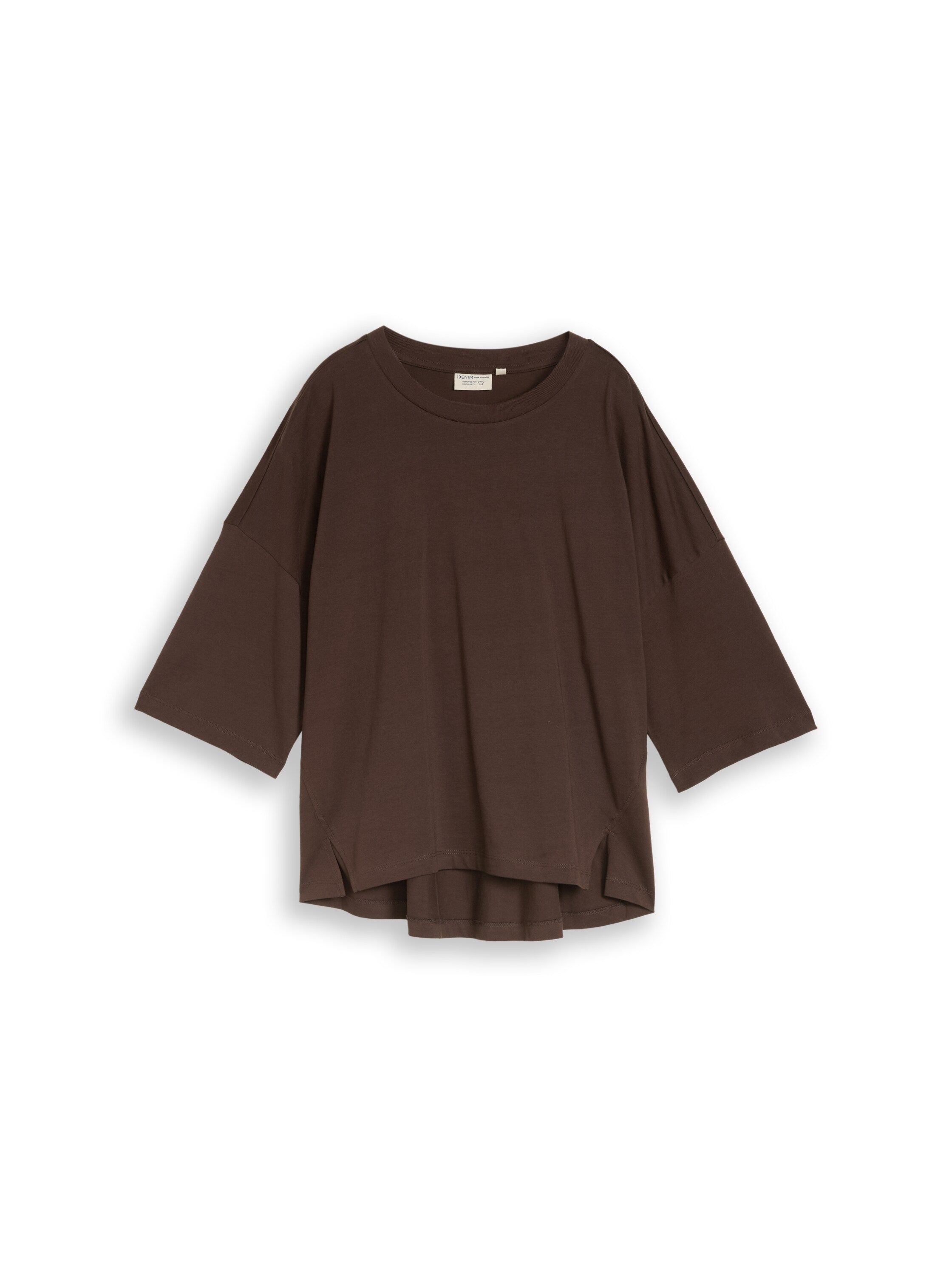 Tom Tailor denim Damen T-Shirts Cool Dark Brown