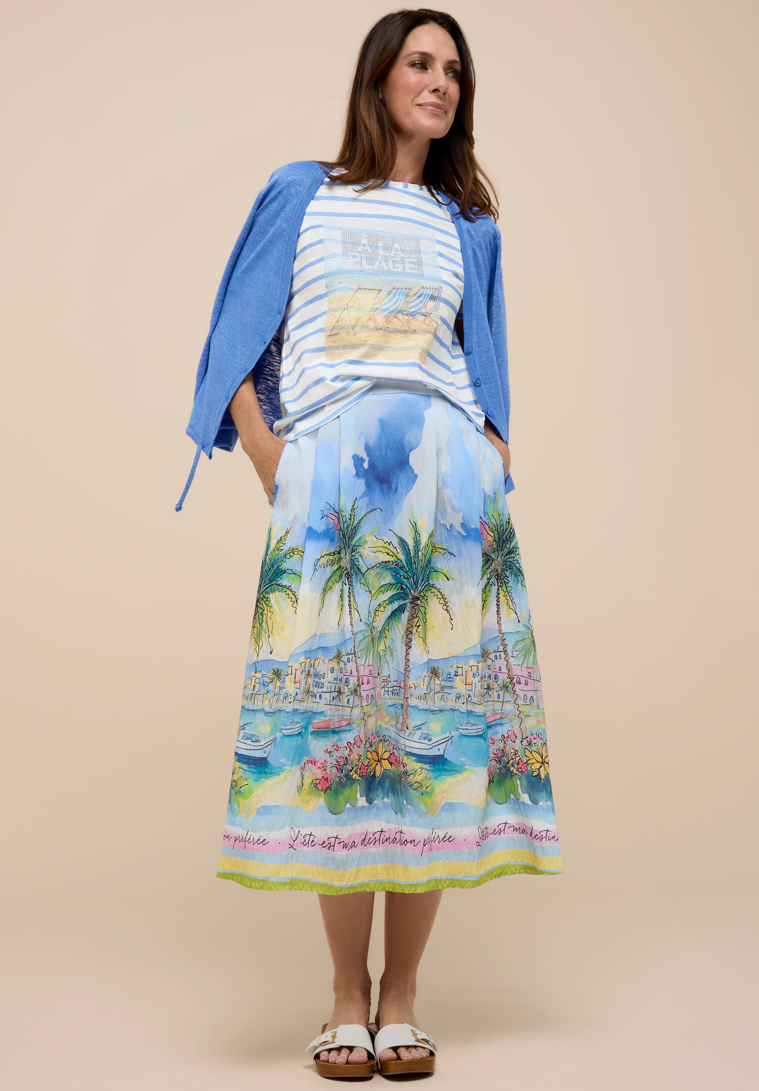Bianca Damen T-Shirts Blue Mix