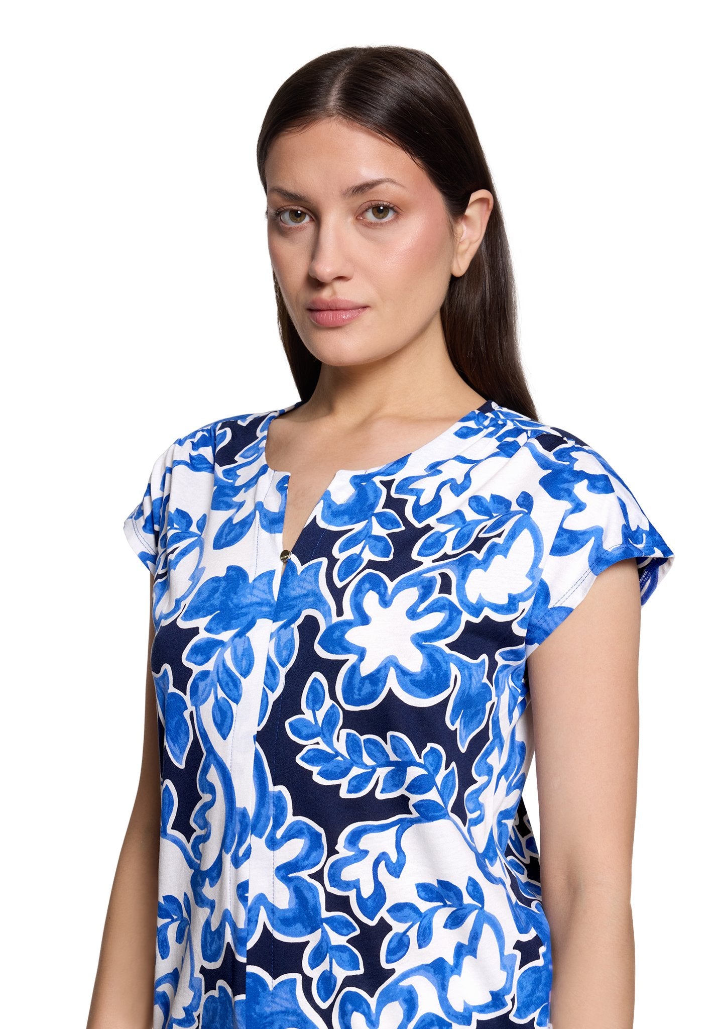 Betty & Co Damen T-Shirts Cream/Dark Blue
