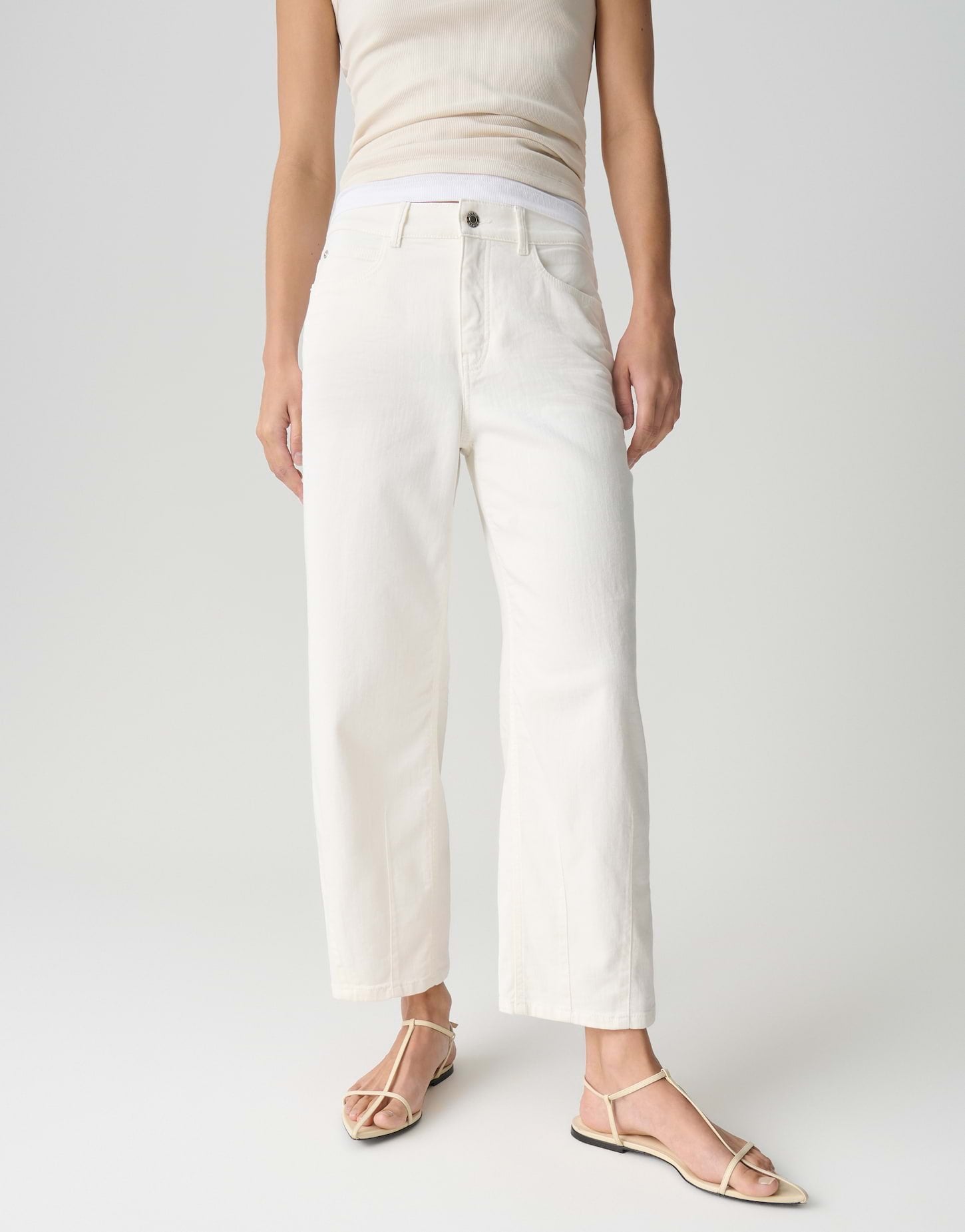 Opus Pants Damen Jeans  Milk