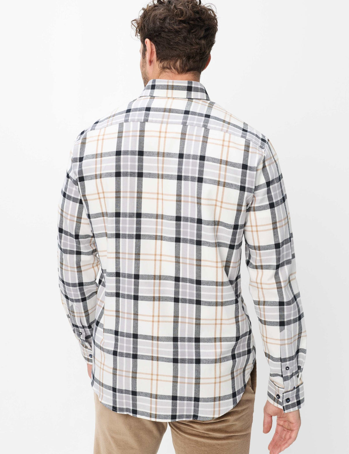 Brax Herren Hemden Chalk White