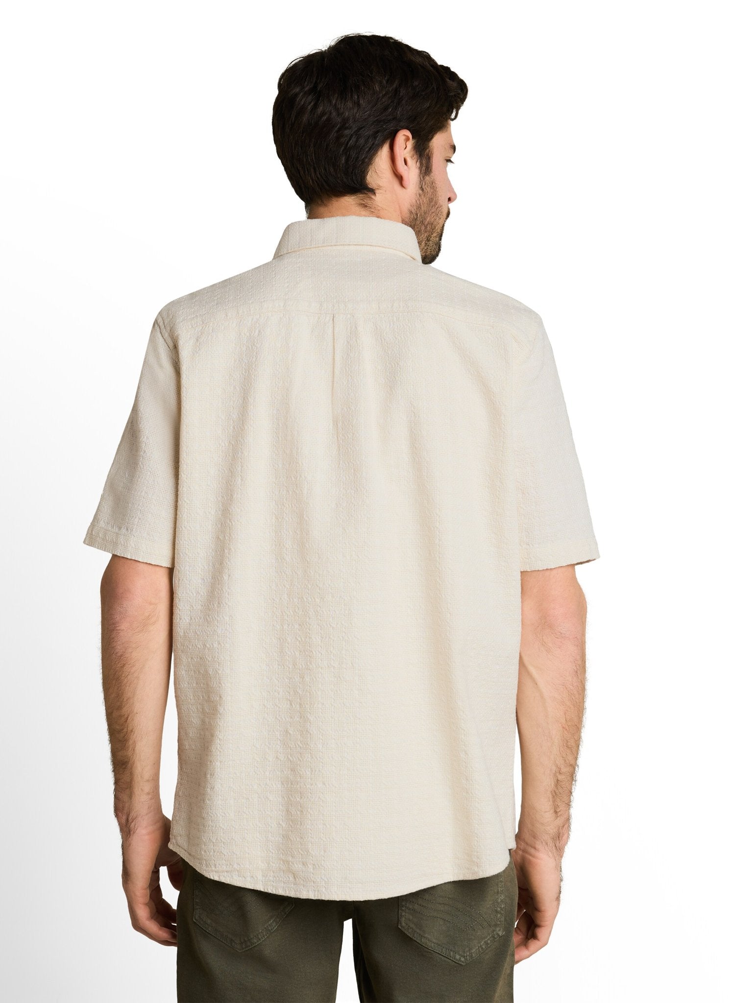 Tom Tailor Herren Hemden kurz Gardenia White
