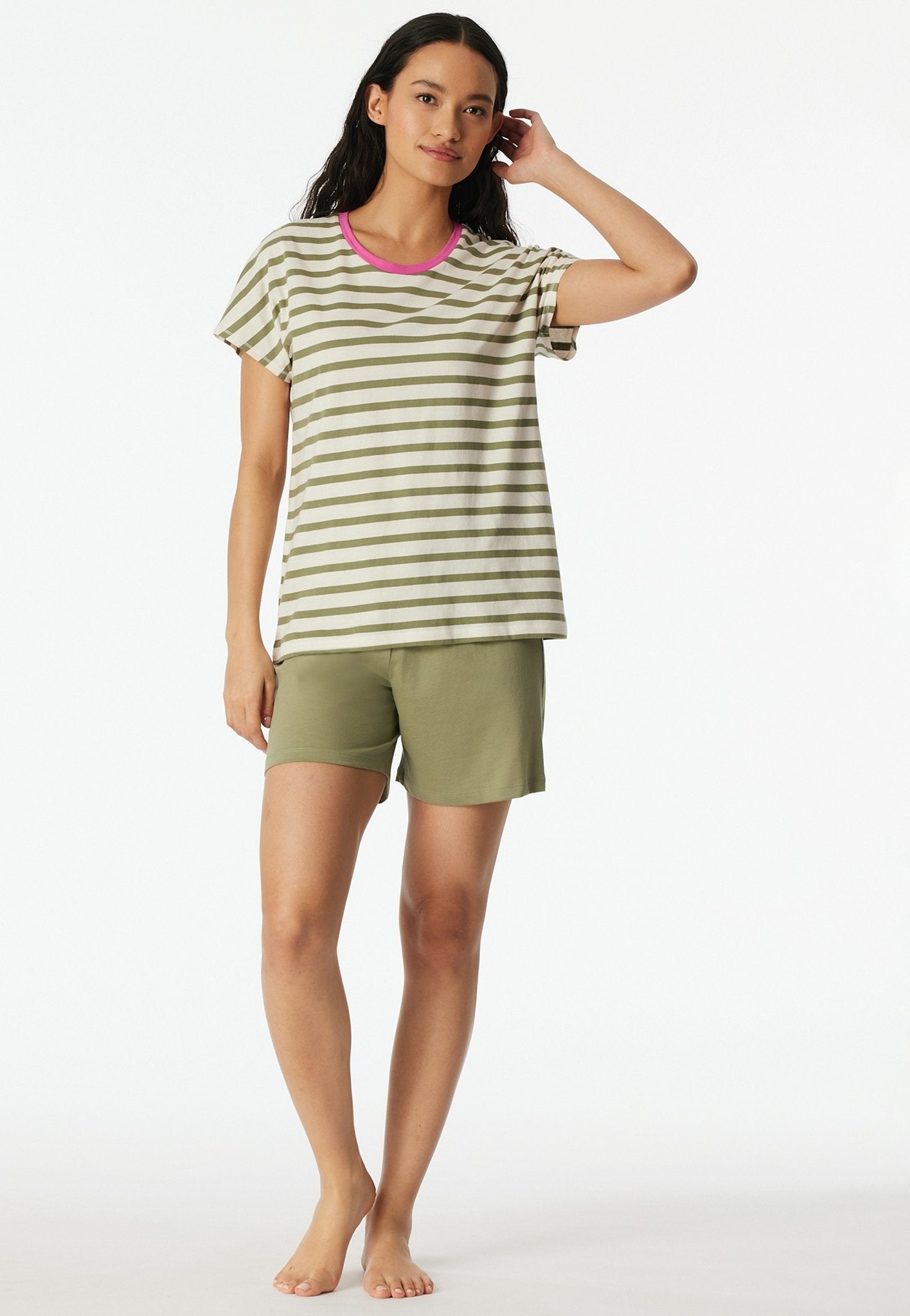 Schiesser Schlafanzug Wonder White He