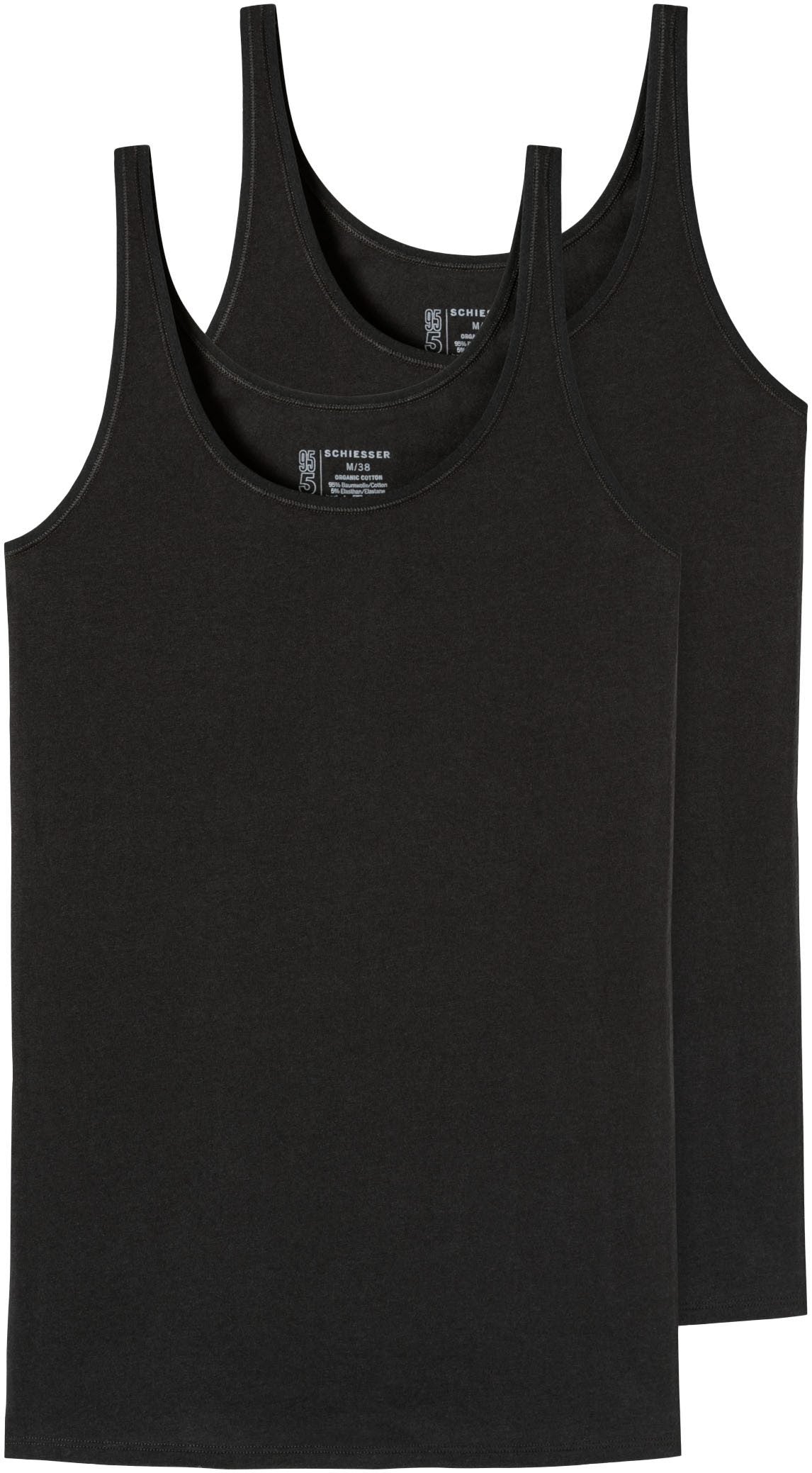 Schiesser Hemd Schwarz