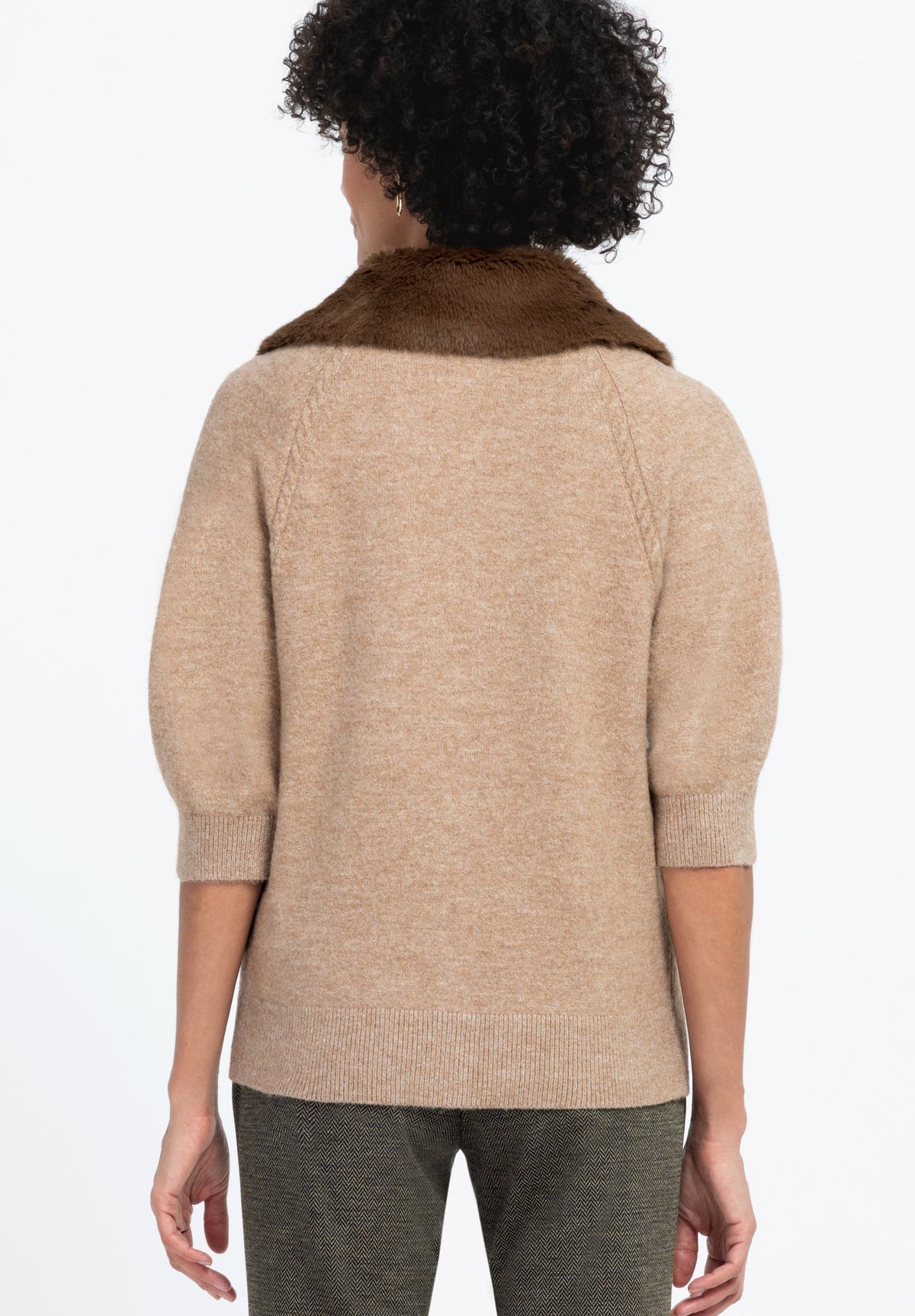 Bianca Damen Pullover Light Cognac Me