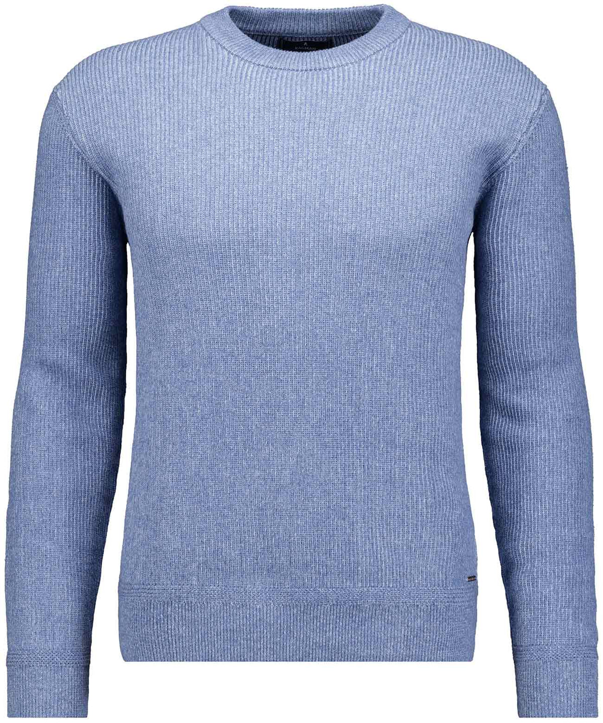 Ragman Herren Pullover Mittelblau