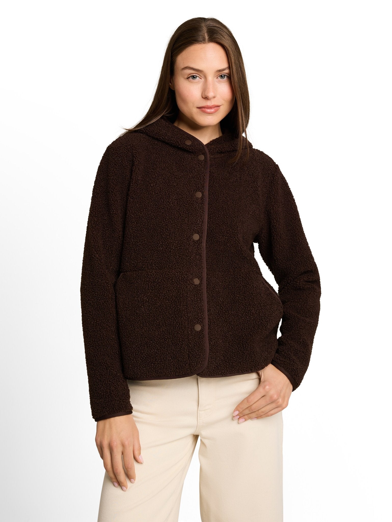 Tom Tailor Damen Sweatshirts Java Dark Brown
