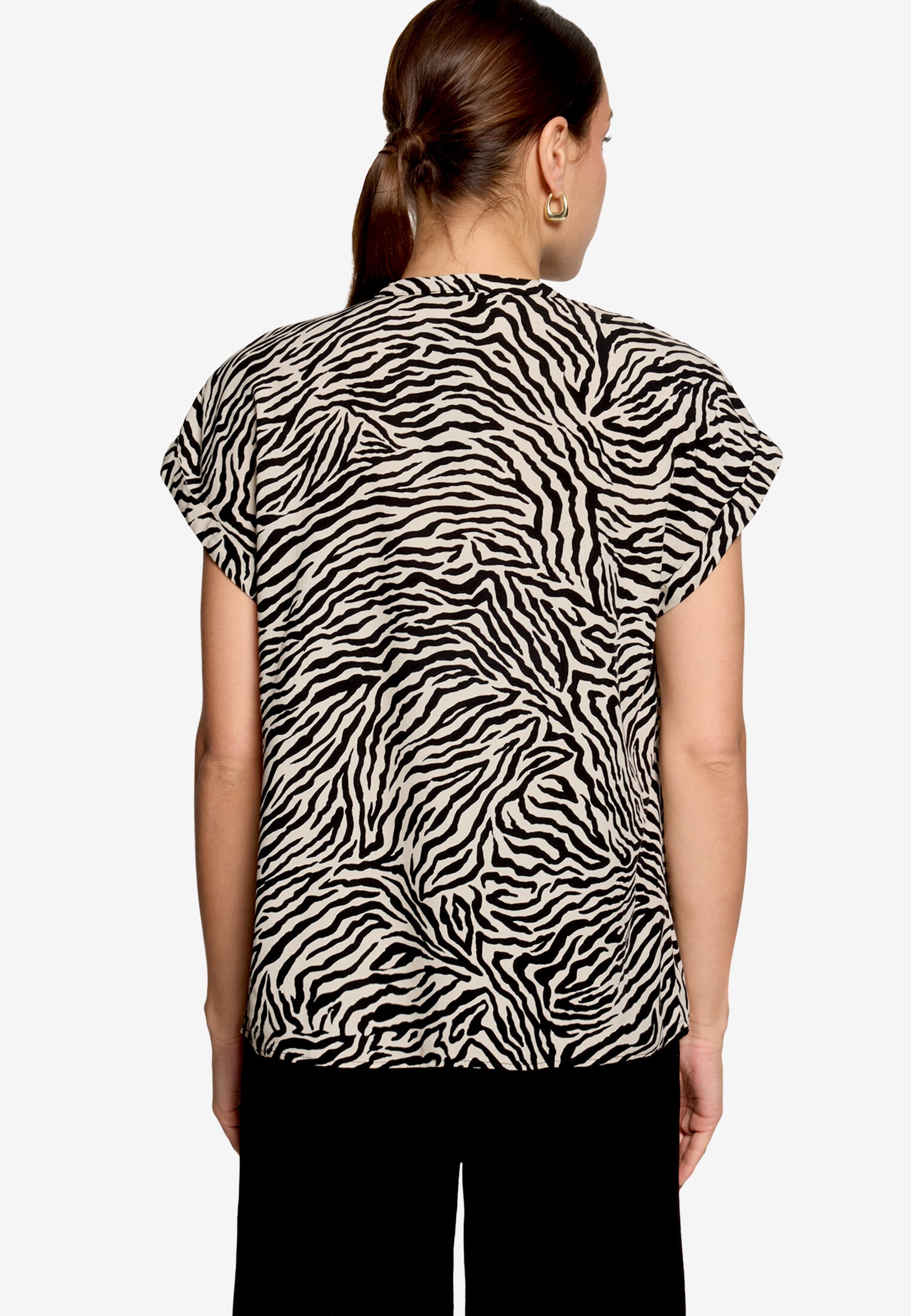 Zero Damen Blusen Cream/Black