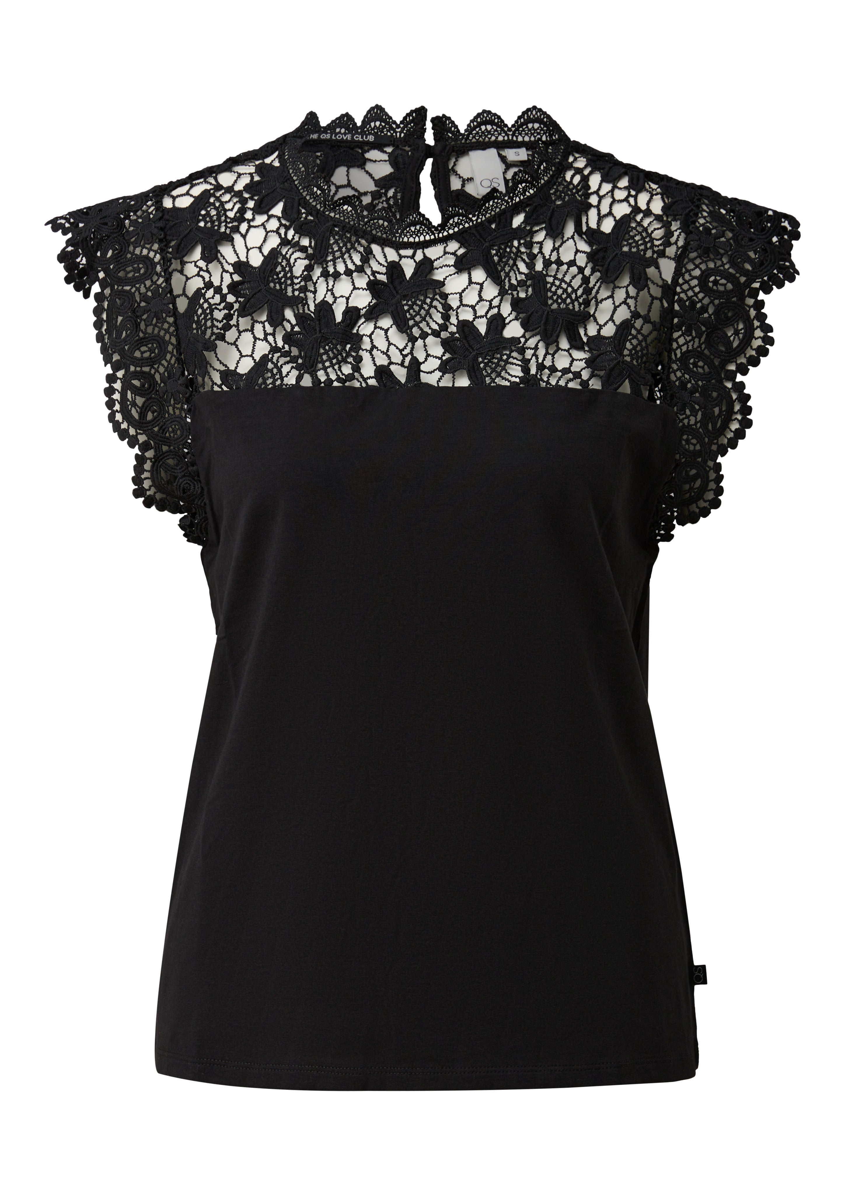 QS by S.Oliver Damen Tops Grey/Black