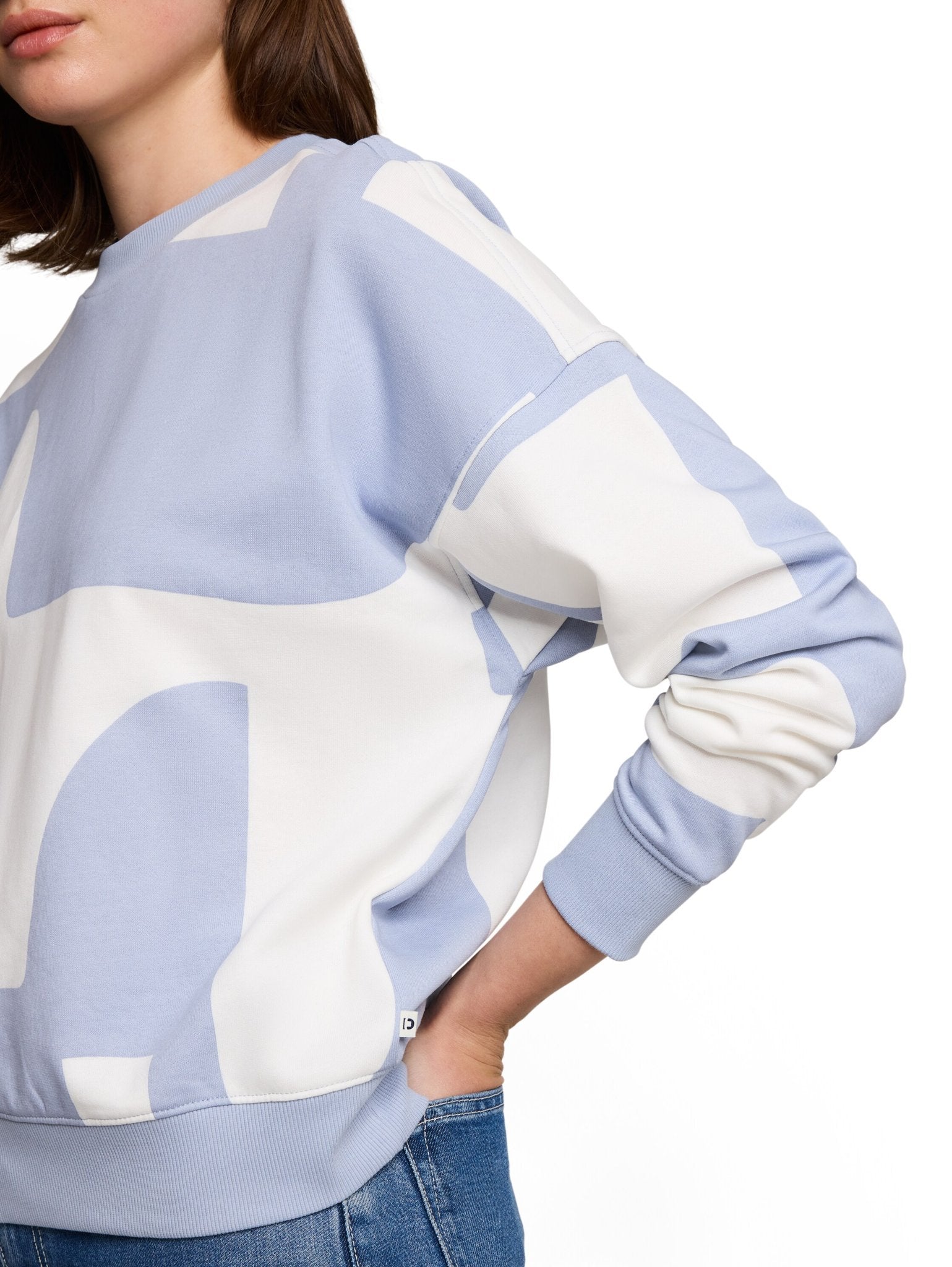 Tom Tailor denim Damen Sweatshirts Foggy Blue Big