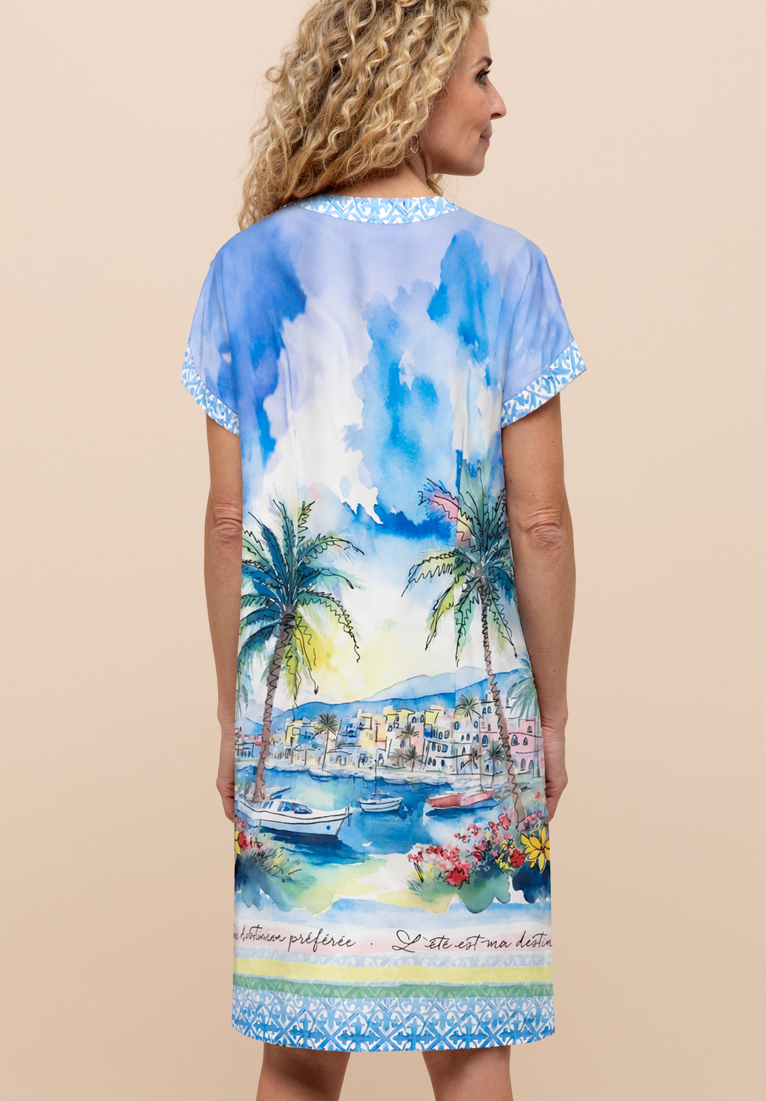 Bianca Damen Kleider Blue Mix