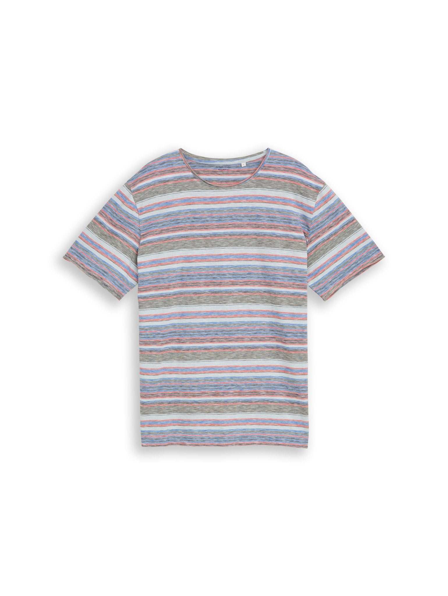 Tom Tailor Herren T-Shirts kurz White Green Mul