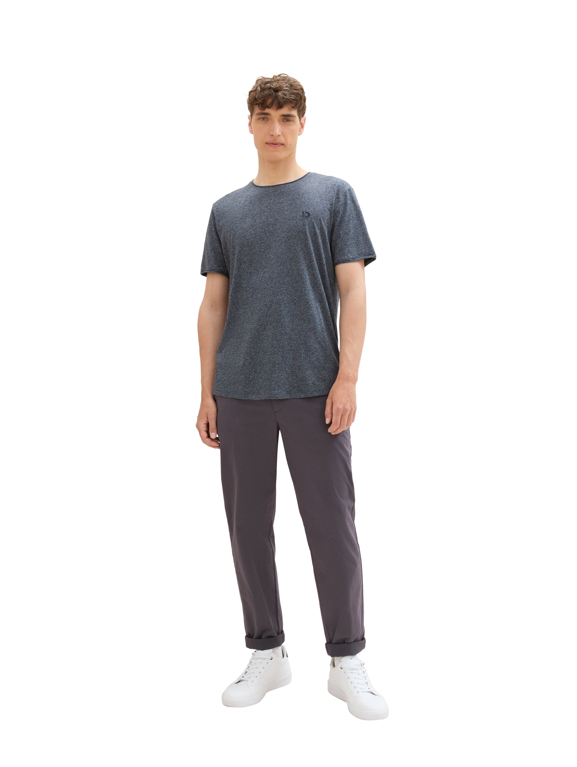 Tom Tailor denim Herren T-Shirts kurz Sky Captain Blu
