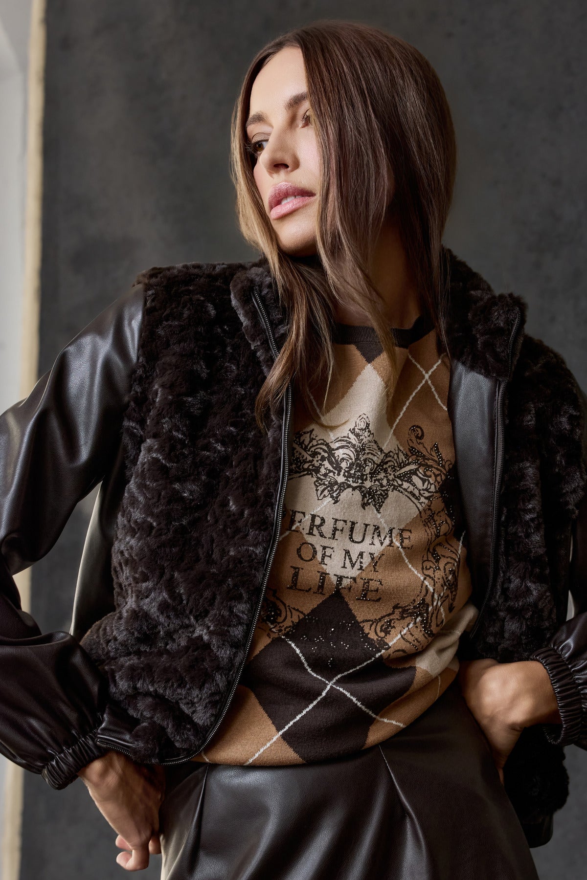 Monari Damen Jacken Black Coffe
