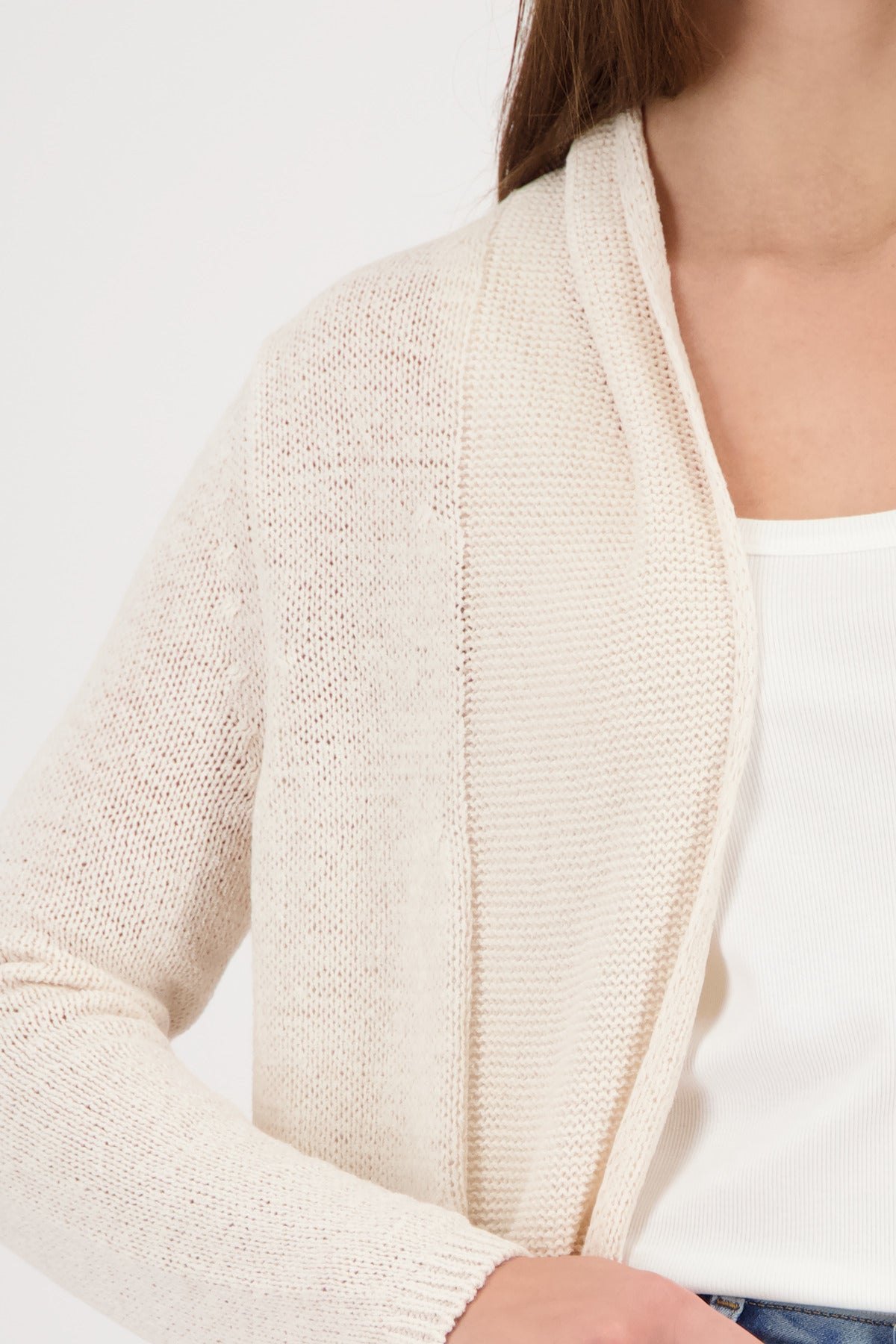 Monari Damen Strickjacken Champagne B