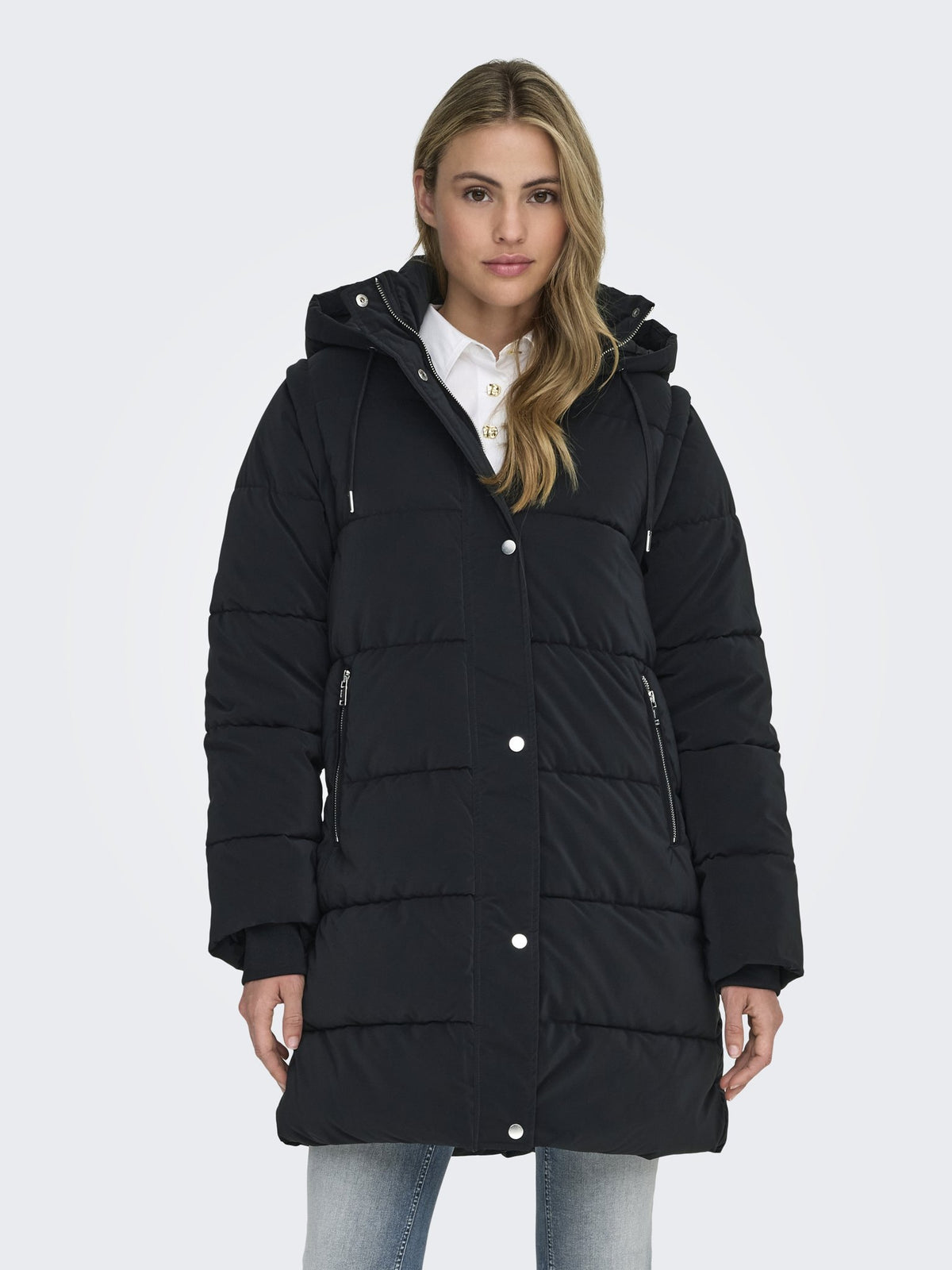 Only Damen Jacken Black/W. Silver