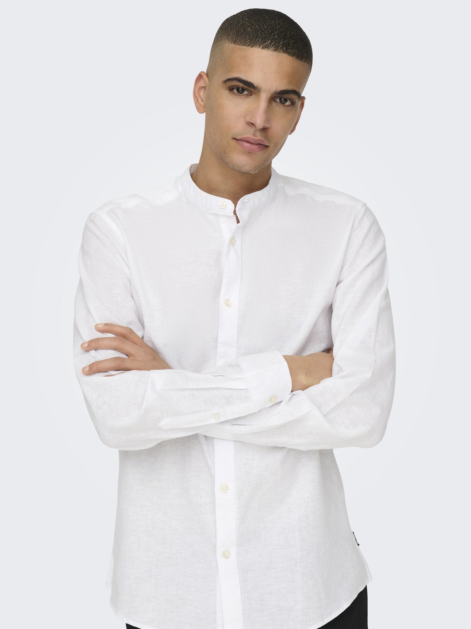 Only & Sons Herren Hemden lang White