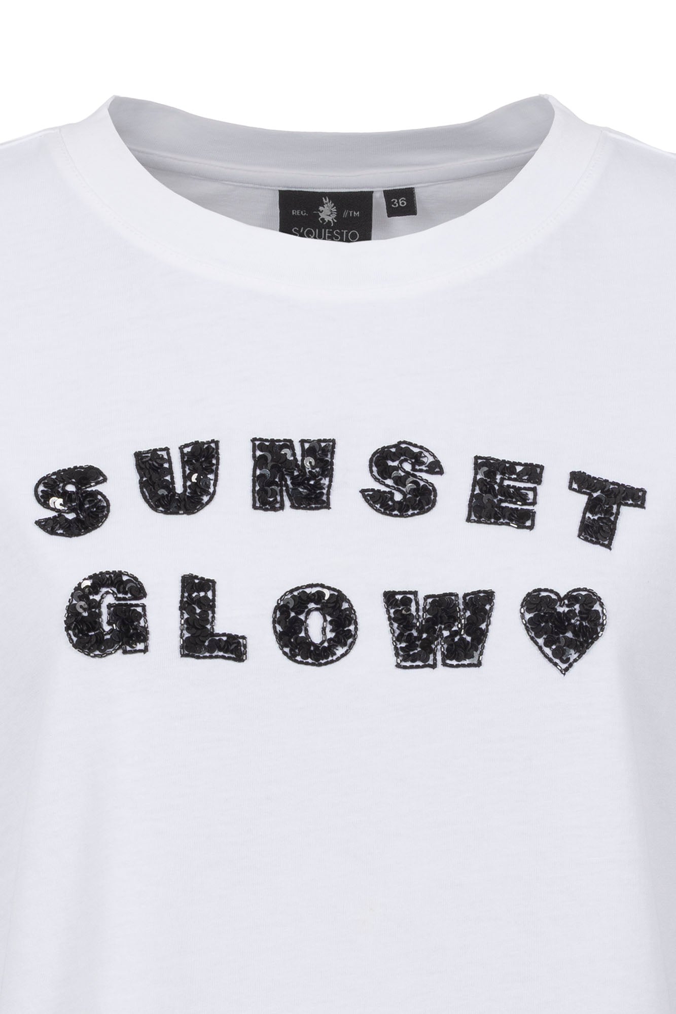 Soquesto Damen T-Shirts Weiß