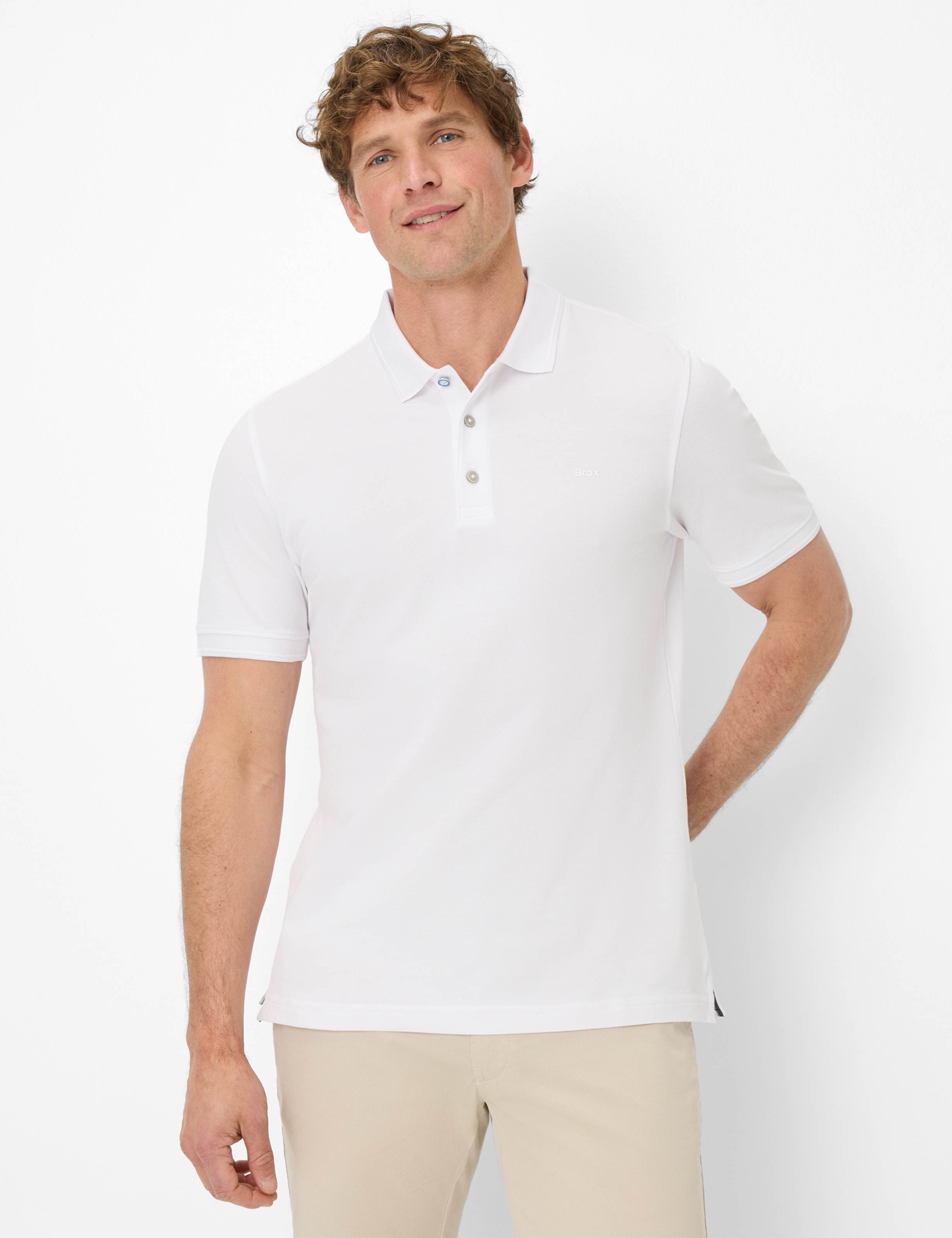 Brax Herren Polo-Shirts  White