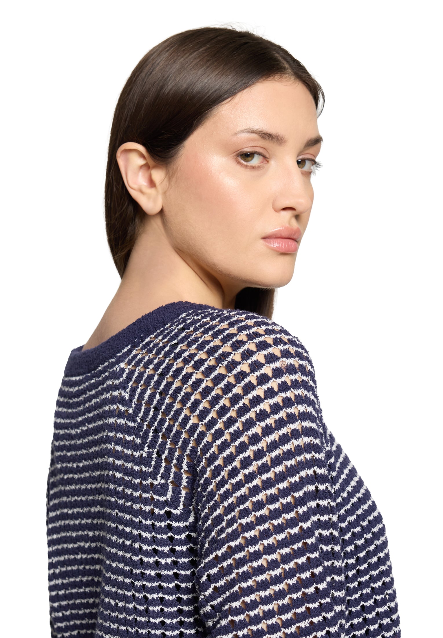 Cartoon Damen Pullover Dark Blue/Cream
