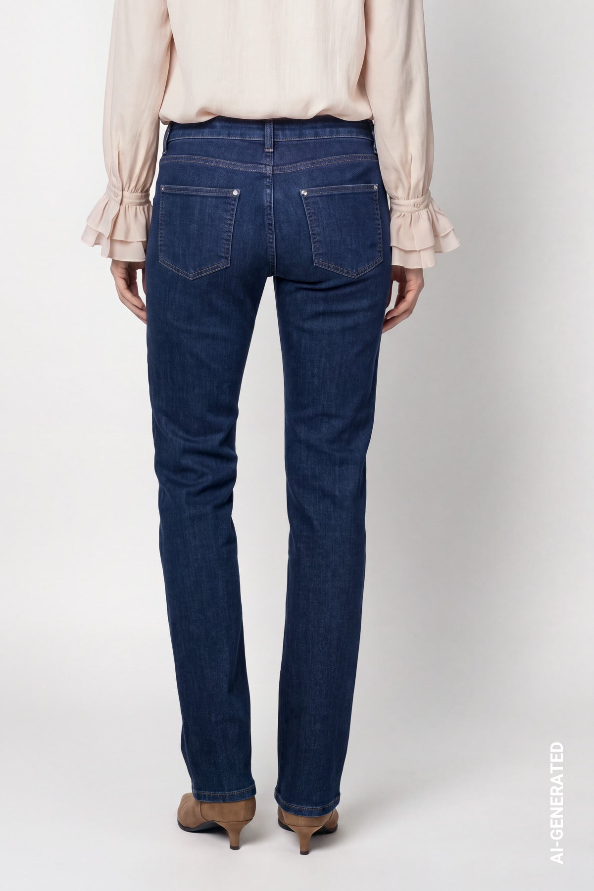 Monari Damen Hosen  Blue Denim