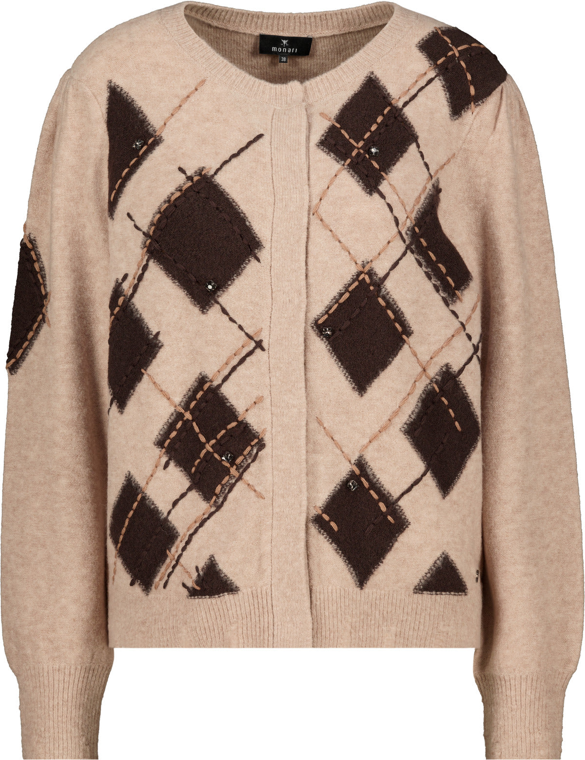 Monari Damen Strickjacken  Cappuccino