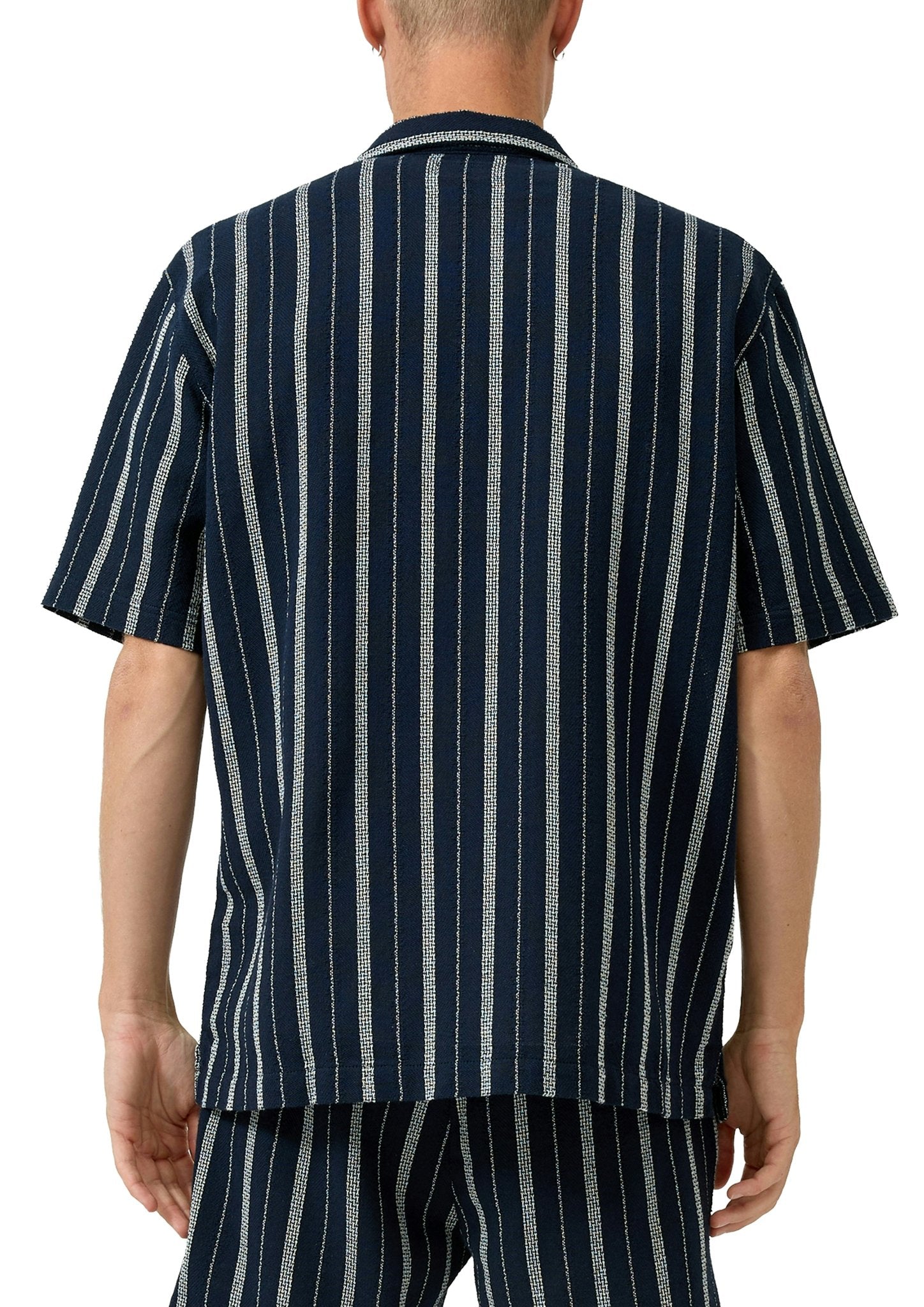 QS by S.Oliver Herren Hemden kurz Blue