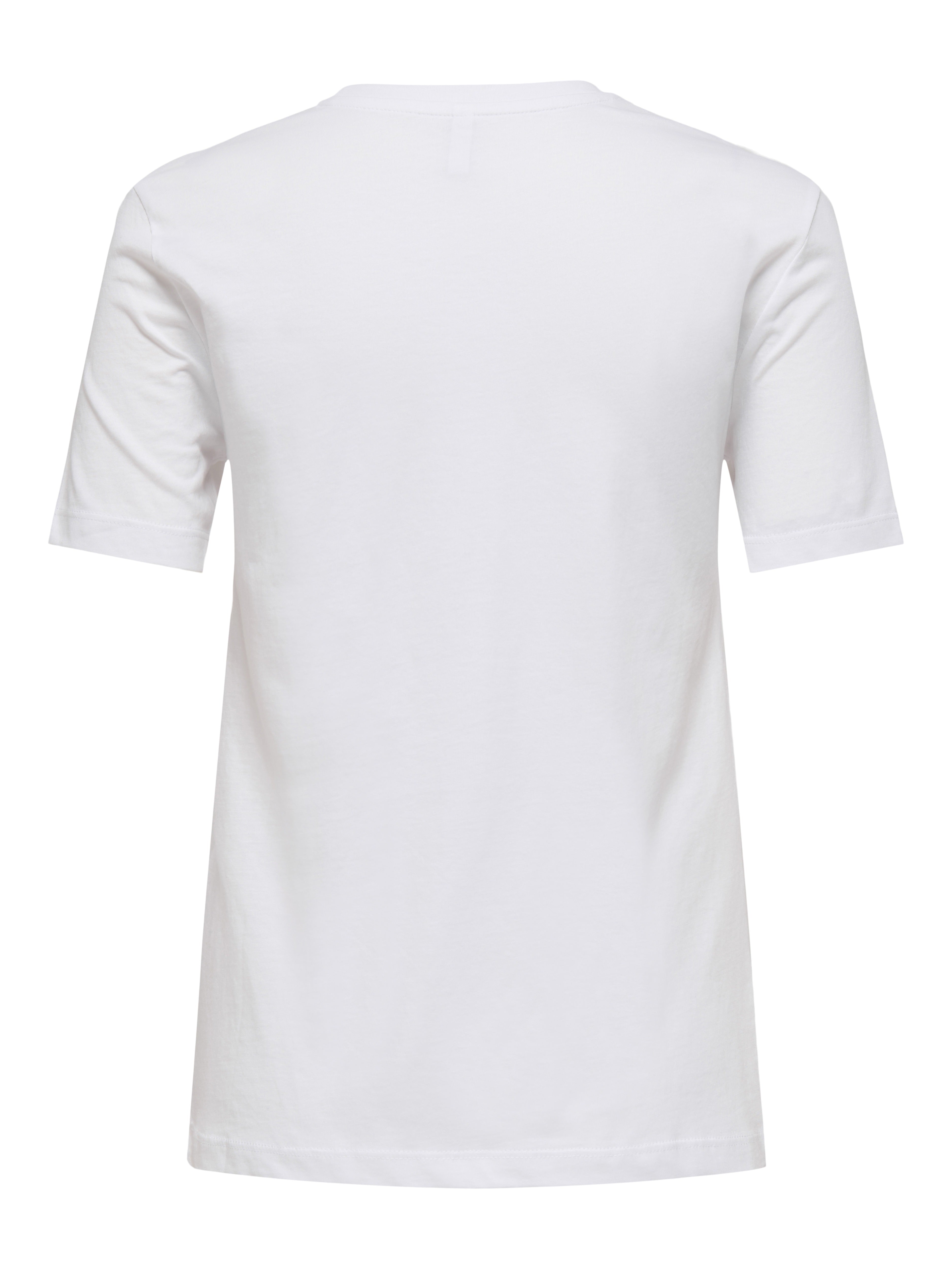 only Damen T-Shirts Bright White/Sp