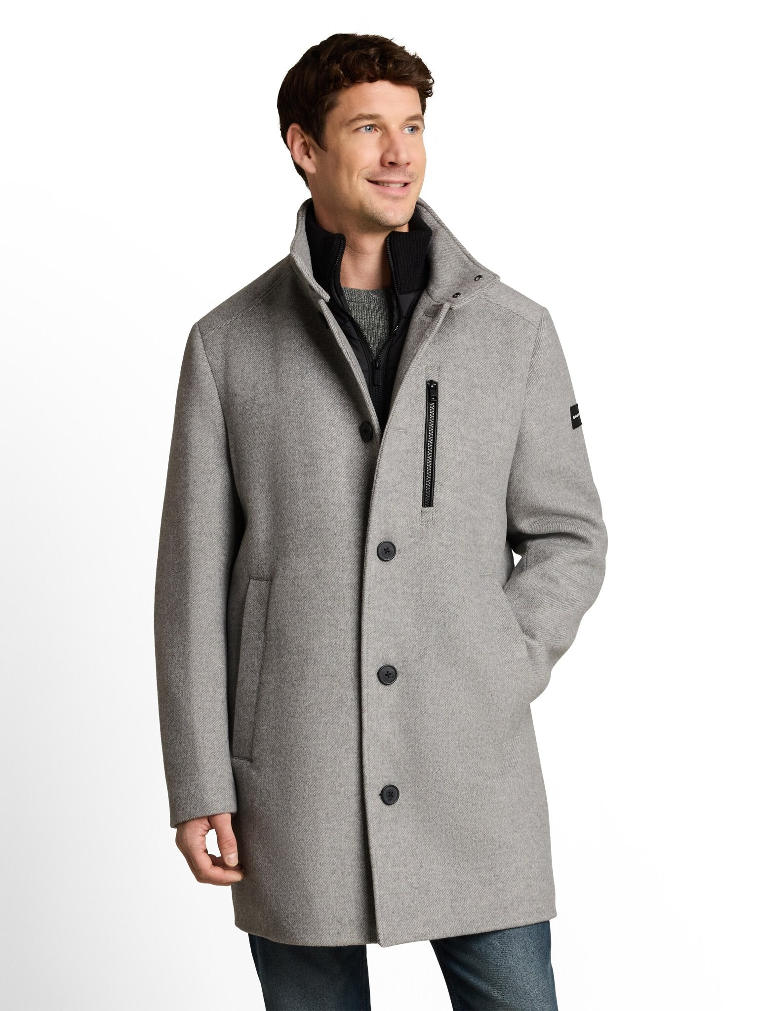 Tom Tailor Herren Jacken Mid Grey Melang
