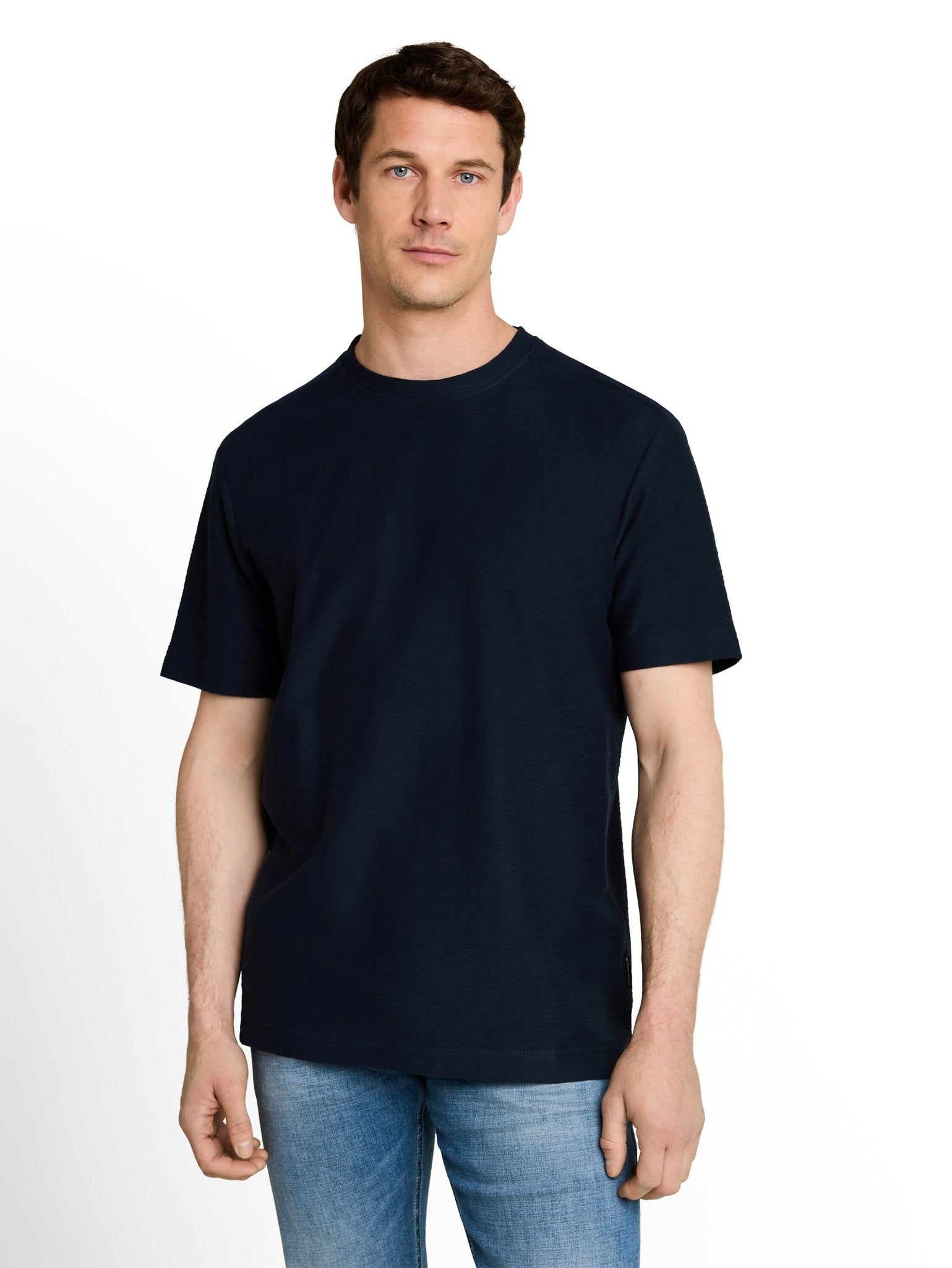 Tom Tailor Herren T-Shirts kurz Sky Captain Blu