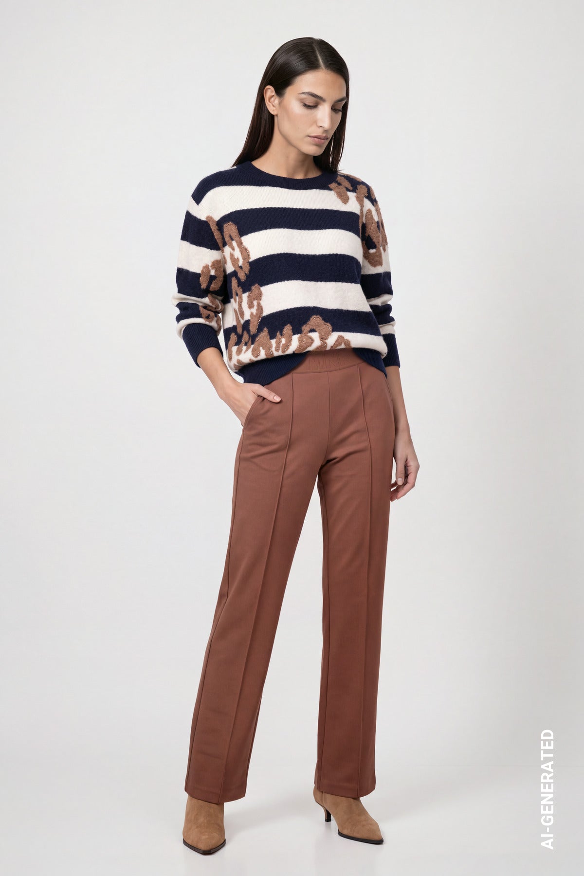 Monari Damen Hosen  Tiramisu