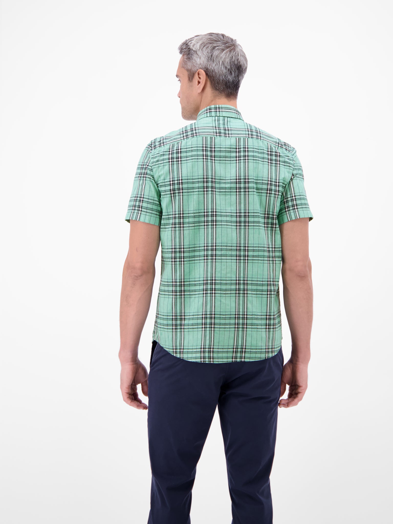 Lerros Herren Hemden kurz Mint Water
