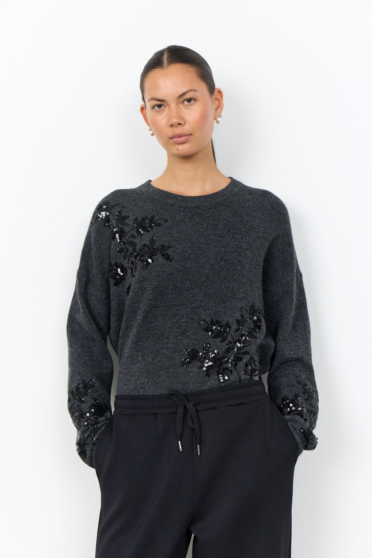 Soya Concept Damen Pullover Dark Earth Mela