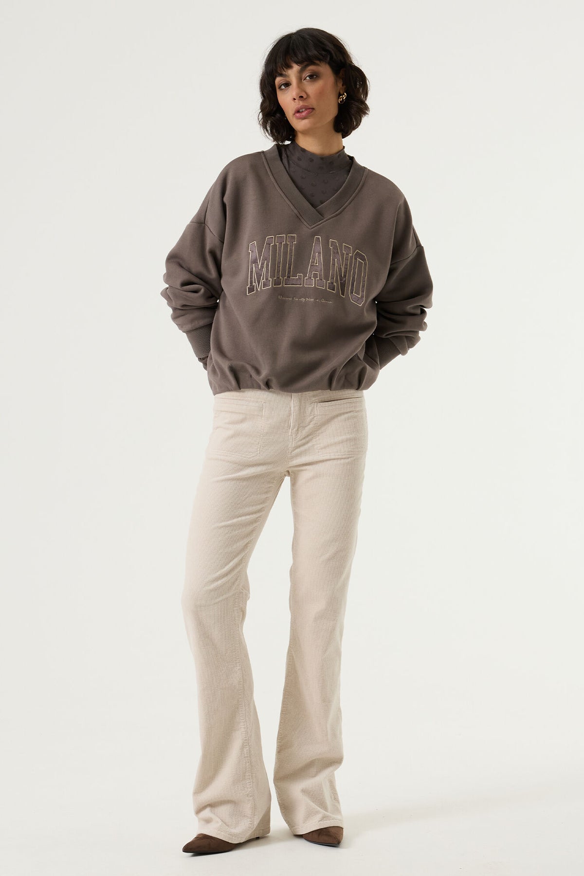 Garcia Damen Sweatshirts Graphite Mist
