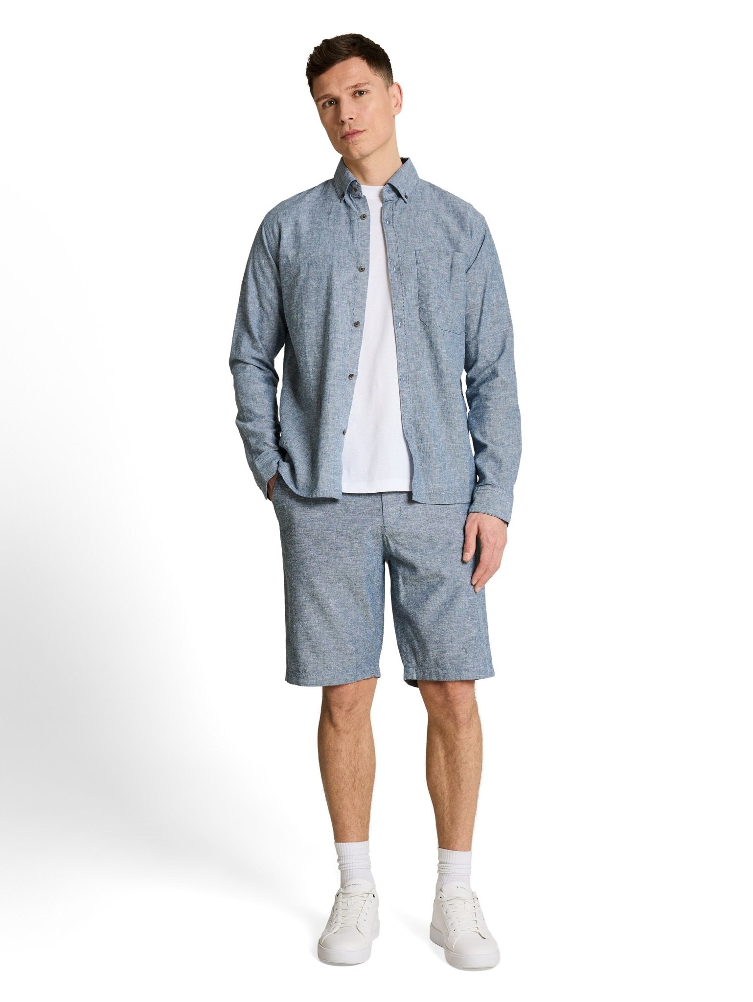 Tom Tailor denim Herren Shorts Nighttime Blue