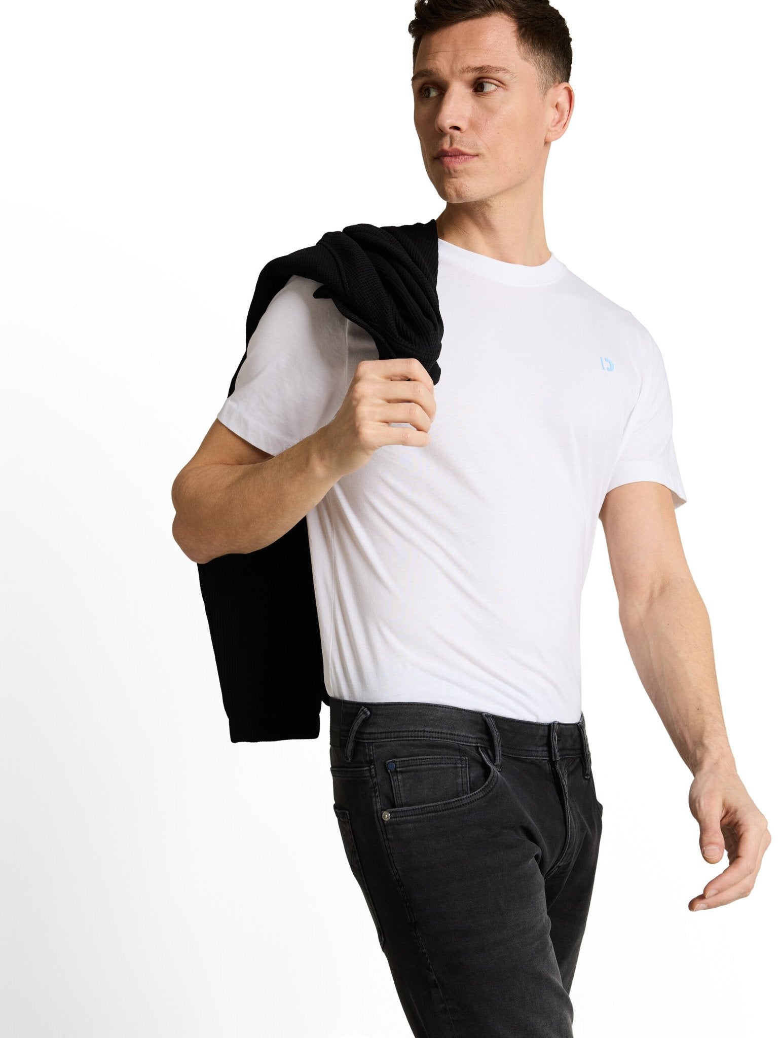 Tom Tailor denim Herren Shorts Used Dark Stone