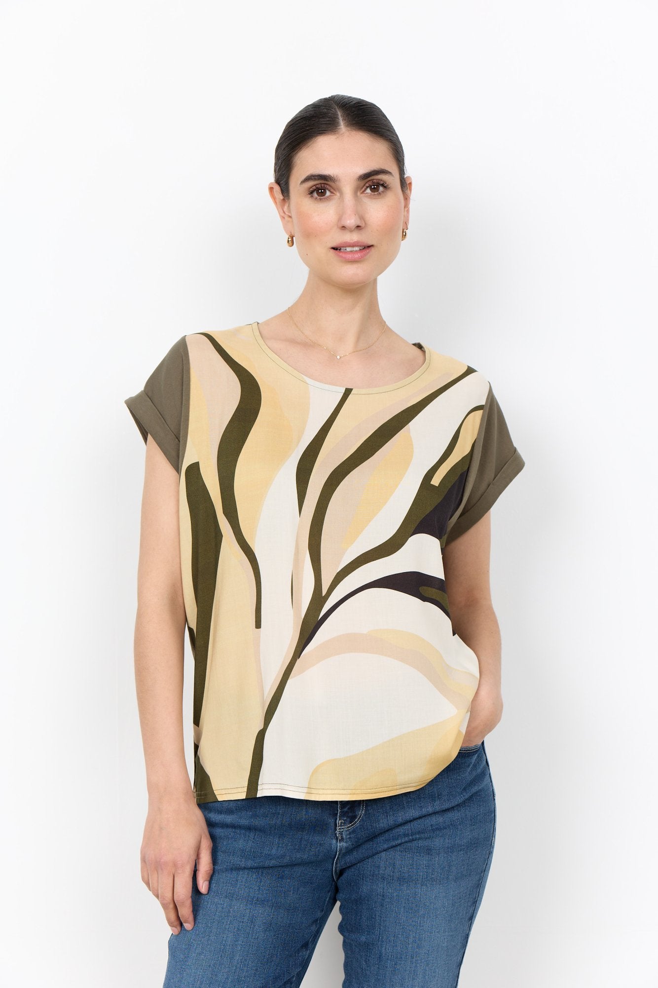 Soya Concept Damen Blusen Grape Leaf Comb