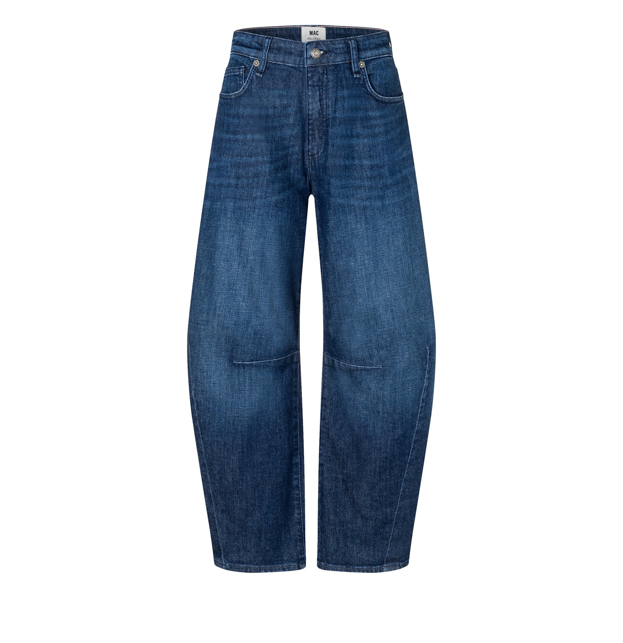 Mac Damen Jeans Blue Mended Was