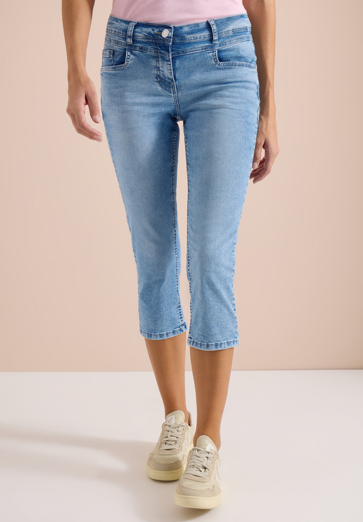 Cecil Damen Hosen  Light Blu