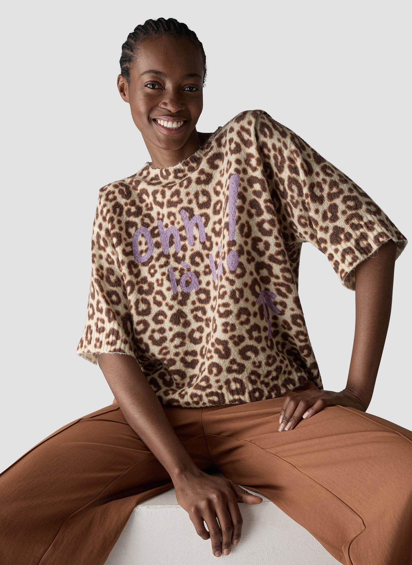 Le Comte Damen Pullover Zimt