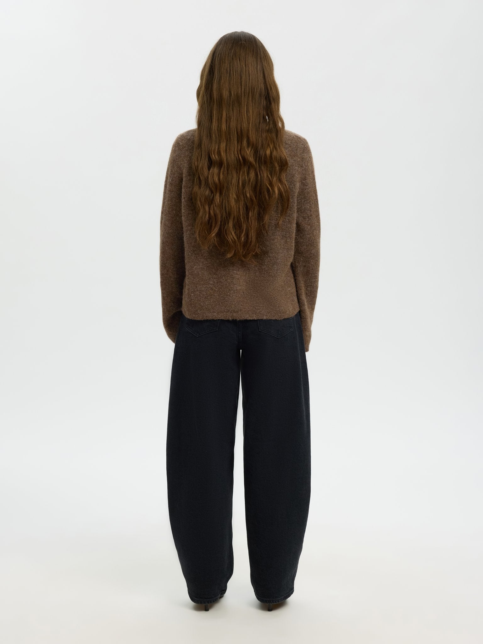 Selected Femme Damen Strickjacken Dachshund/Melan